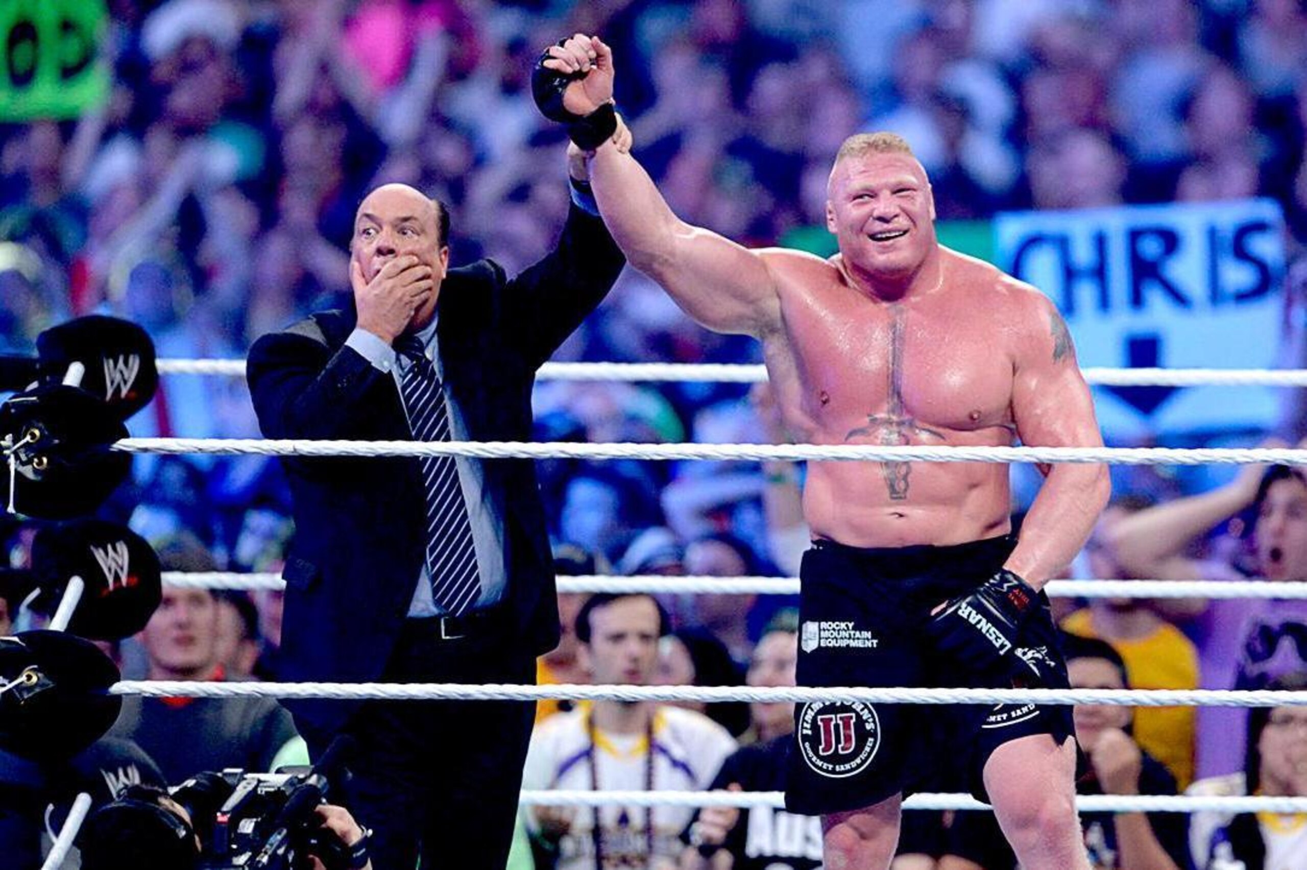 Heyman and Lesnar