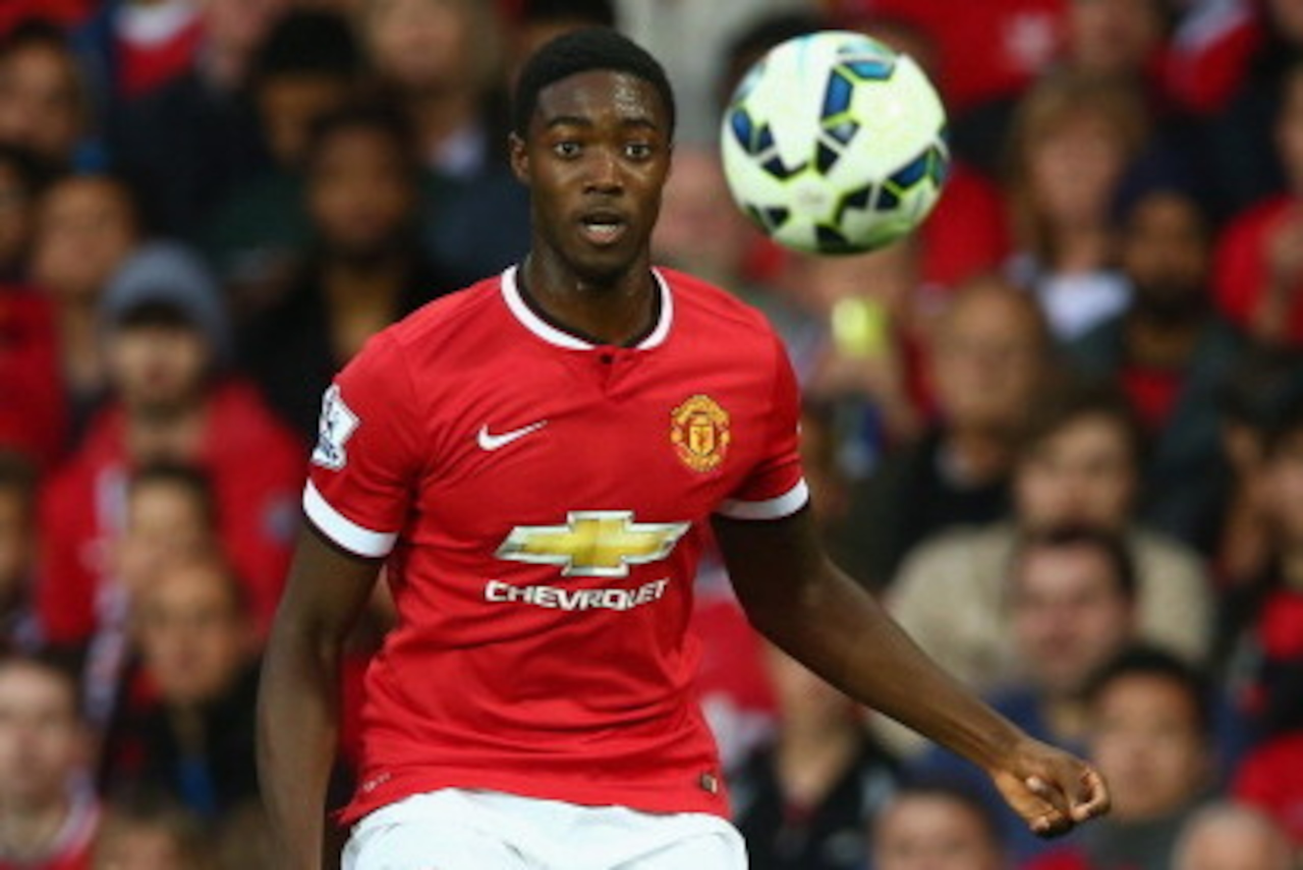 MANCHESTER, ENGLAND - AUGUST 12 Tyler Blackett of Manchester United in action during the Pre Season Friendly match between Manchester United and Valencia at Old Trafford on August 12, 2014 in Manchester, England. (Photo by Clive Brunskill/Getty Images) MANCHESTER, ENGLAND - AUGUST 12 Tyler Blackett of Manchester United in action during the Pre Season Friendly match between Manchester United and Valencia at Old Trafford on August 12, 2014 in Manchester, England. (Photo by Clive Brunskill/Getty Images)