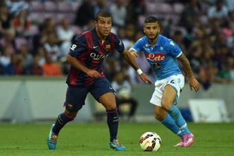 GENEVA, SWITZERLAND - AUGUST 06:  Rafael Alcantara of FC Barcelona in action during the pre-season friendly match between FC Barcelona and SSC Napoli on August 6, 2014 in Geneva, Switzerland.  (Photo by Valerio Pennicino/Getty Images)