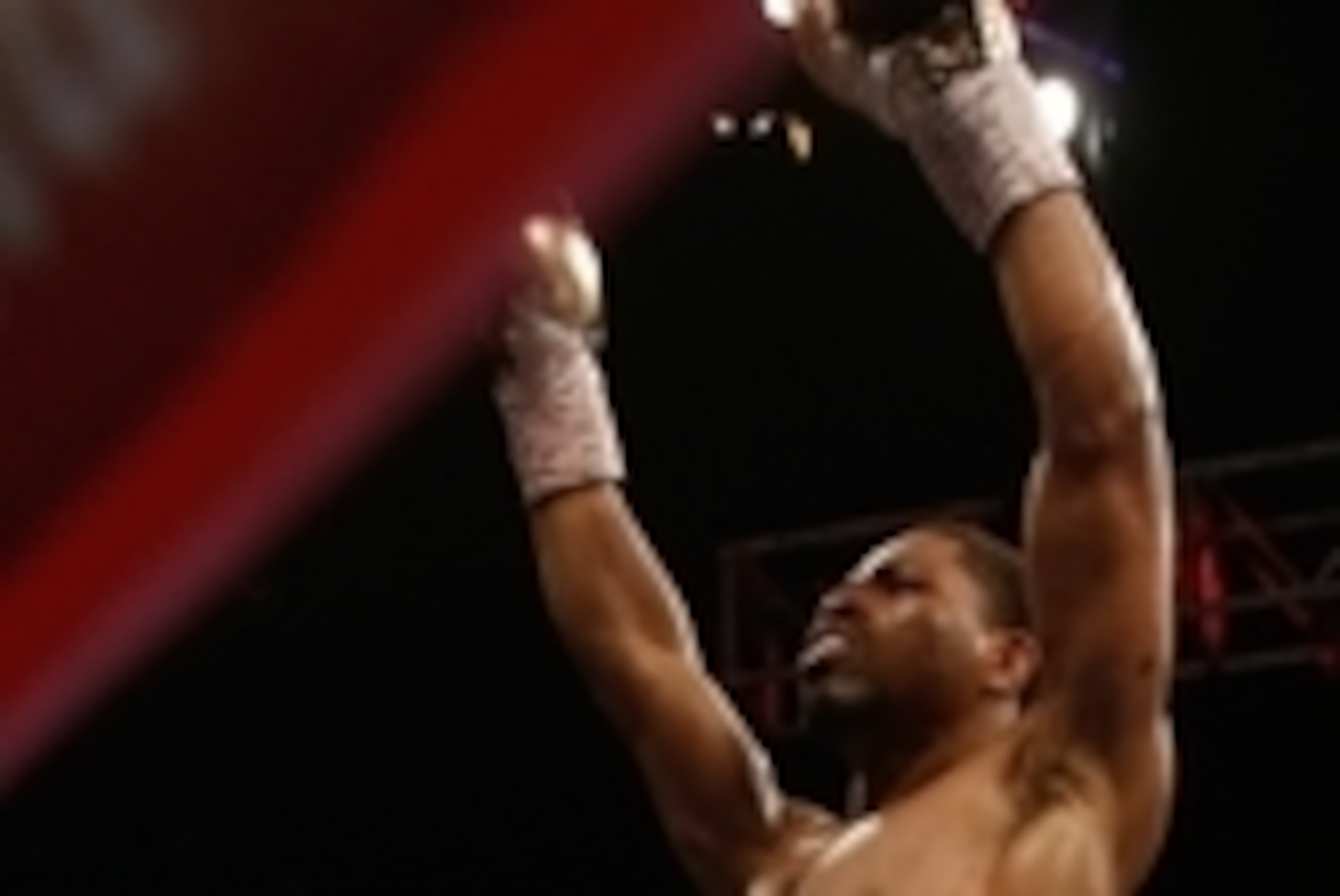 Apr 19, 2014; Washington, DC, USA; Shawn Porter celebrates after his victory over Paulie Malignaggi (not pictured) at DC Armory. Mandatory Credit: Geoff Burke-USA TODAY Sports