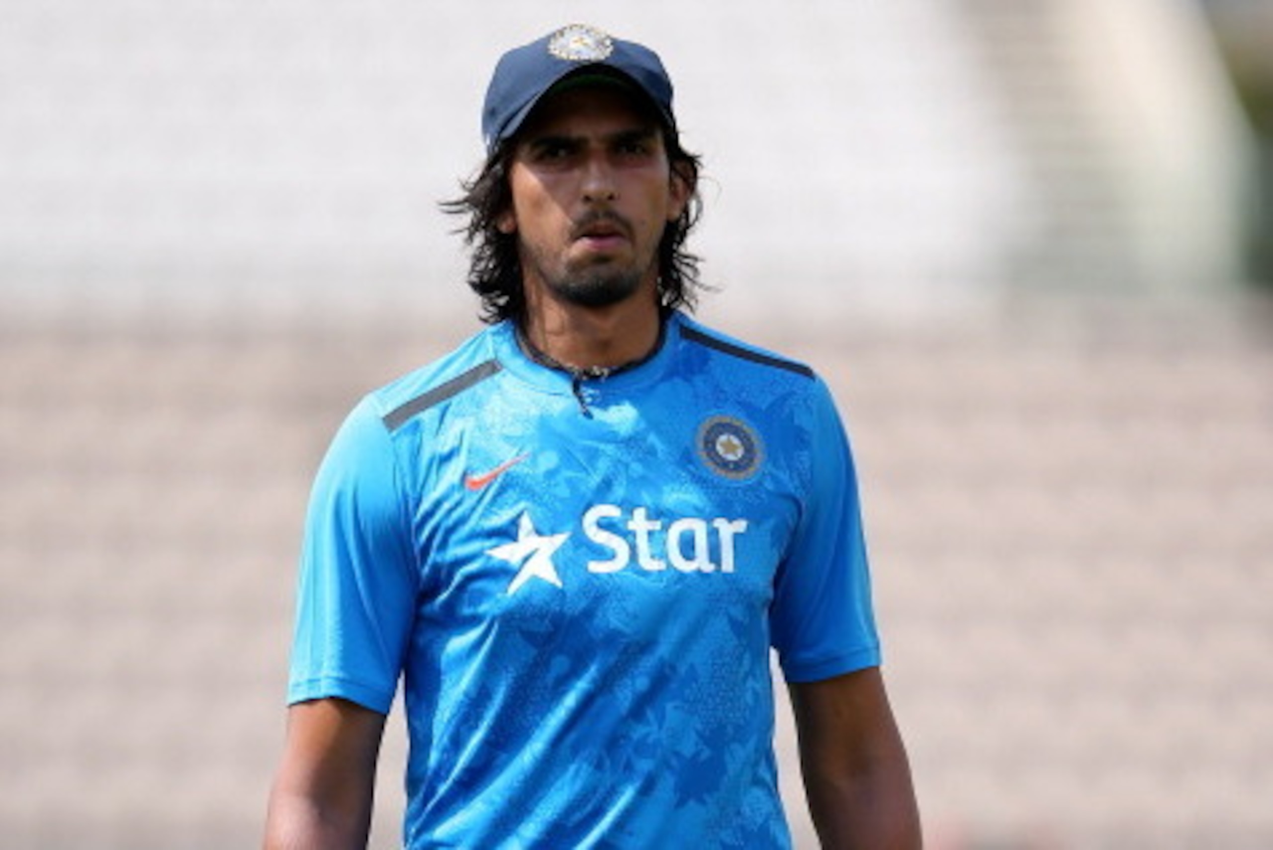 SOUTHAMPTON, ENGLAND - JULY 26:  Ishant Sharma during an India nets session at Ageas Bowl on July 26, 2014 in Southampton, England.  (Photo by Scott Heavey/Getty Images)