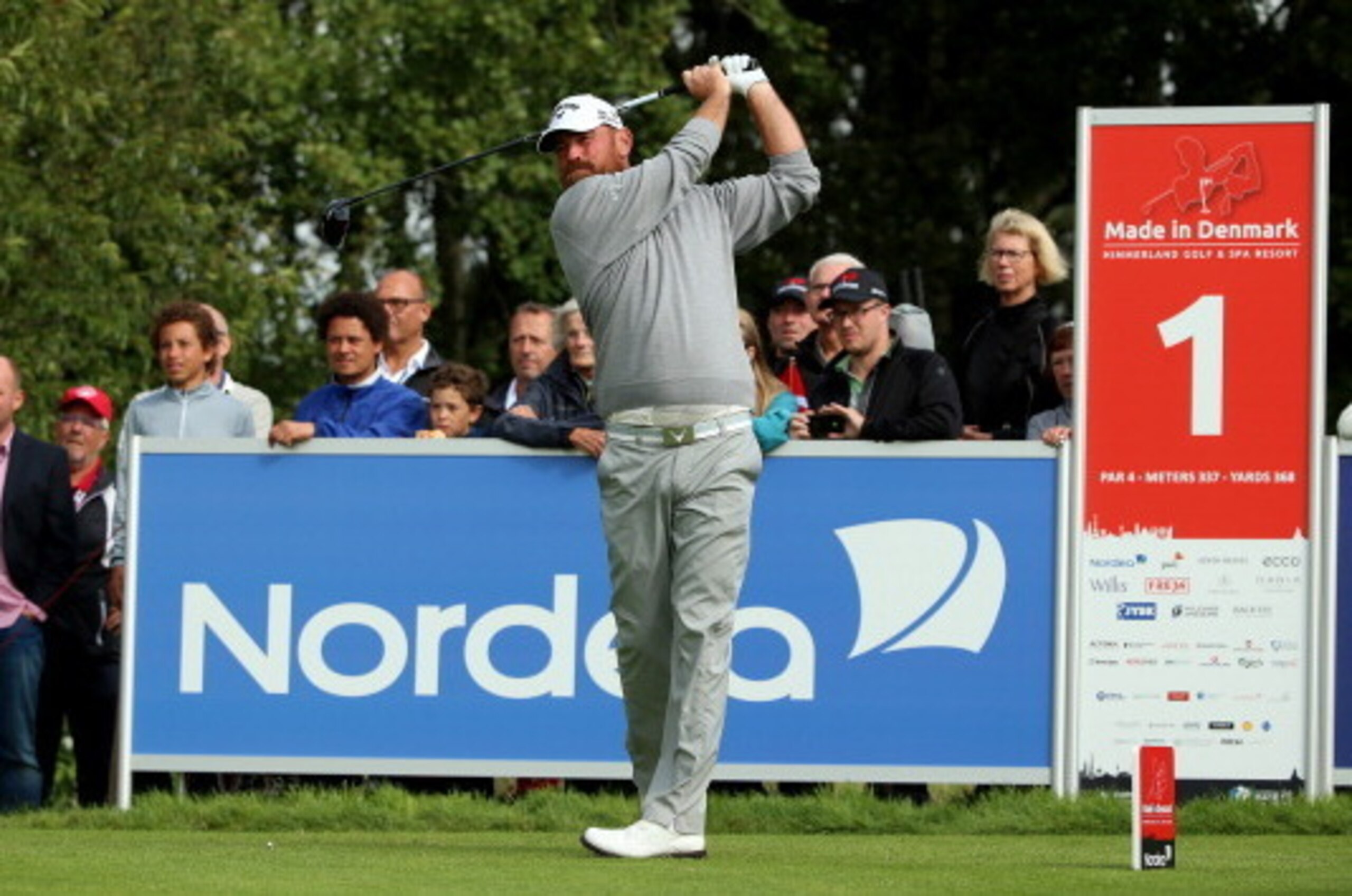 AALBORG, DENMARK - AUGUST 14:  Thomas Bjorn of Denmark hits his tee-shot on the first hole during the first round of the Made In Denmark at Himmerland Golf & Spa Resort on August 14, 2014 in Aalborg, Denmark.  (Photo by Andrew Redington/Getty Images)