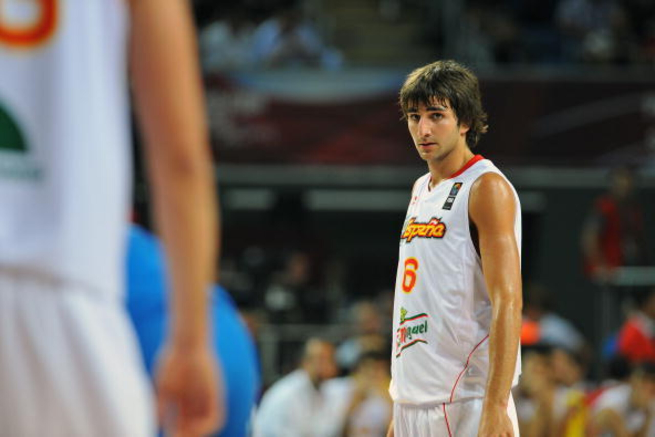 ISTANBUL, TURKEY - SEPTEMBER 4: Ricky Rubio #6 of Spain waits for play to resume during the game against Greece at the 2010 World Championships of Basketball on September 4, 2010 at the Sinan Erdem Dome in Istanbul, Turkey. NOTE TO USER: User expressly ac ISTANBUL, TURKEY - SEPTEMBER 4: Ricky Rubio #6 of Spain waits for play to resume during the game against Greece at the 2010 World Championships of Basketball on September 4, 2010 at the Sinan Erdem Dome in Istanbul, Turkey. NOTE TO USER: User expressly ac