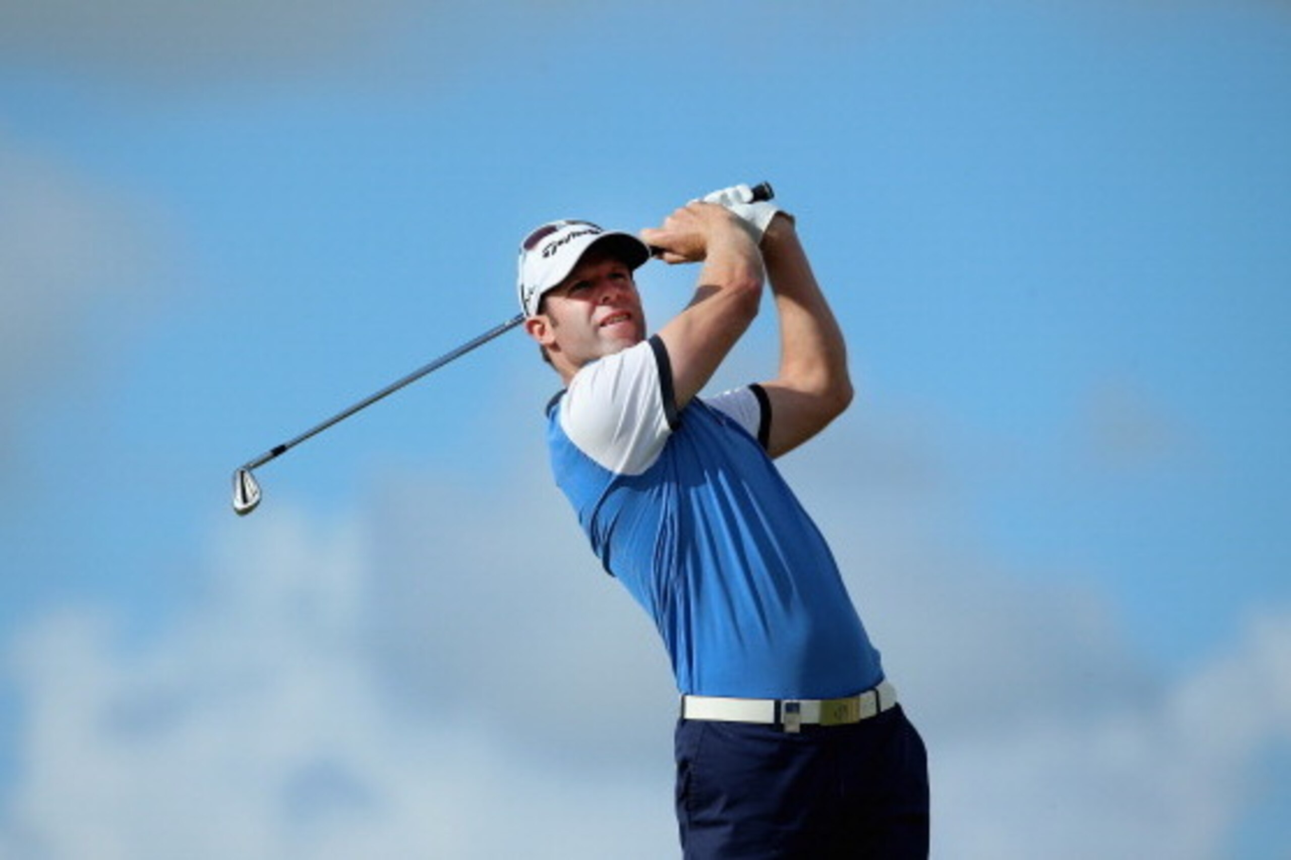 AALBORG, DENMARK - AUGUST 15:  Bradley Dredge of Wales hits his tee-shot on the tenth hole during the second round of the Made In Denmark at Himmerland Golf & Spa Resort on August 15, 2014 in Aalborg, Denmark.  (Photo by Andrew Redington/Getty Images)