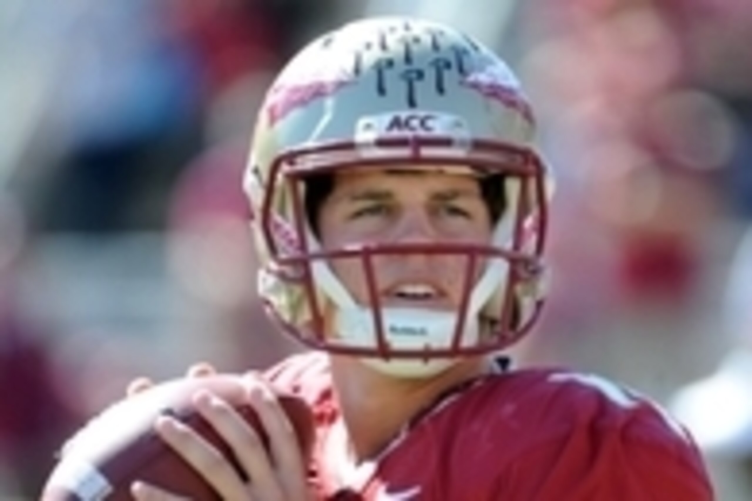 Oct 26, 2013; Tallahassee, FL, USA; Florida State Seminoles quarterback Jacob Coker (14) warms up before the start of the game against the North Carolina State Wolfpack at Doak Campbell Stadium. Mandatory Credit: Melina Vastola-USA TODAY Sports Oct 26, 2013; Tallahassee, FL, USA; Florida State Seminoles quarterback Jacob Coker (14) warms up before the start of the game against the North Carolina State Wolfpack at Doak Campbell Stadium. Mandatory Credit: Melina Vastola-USA TODAY Sports