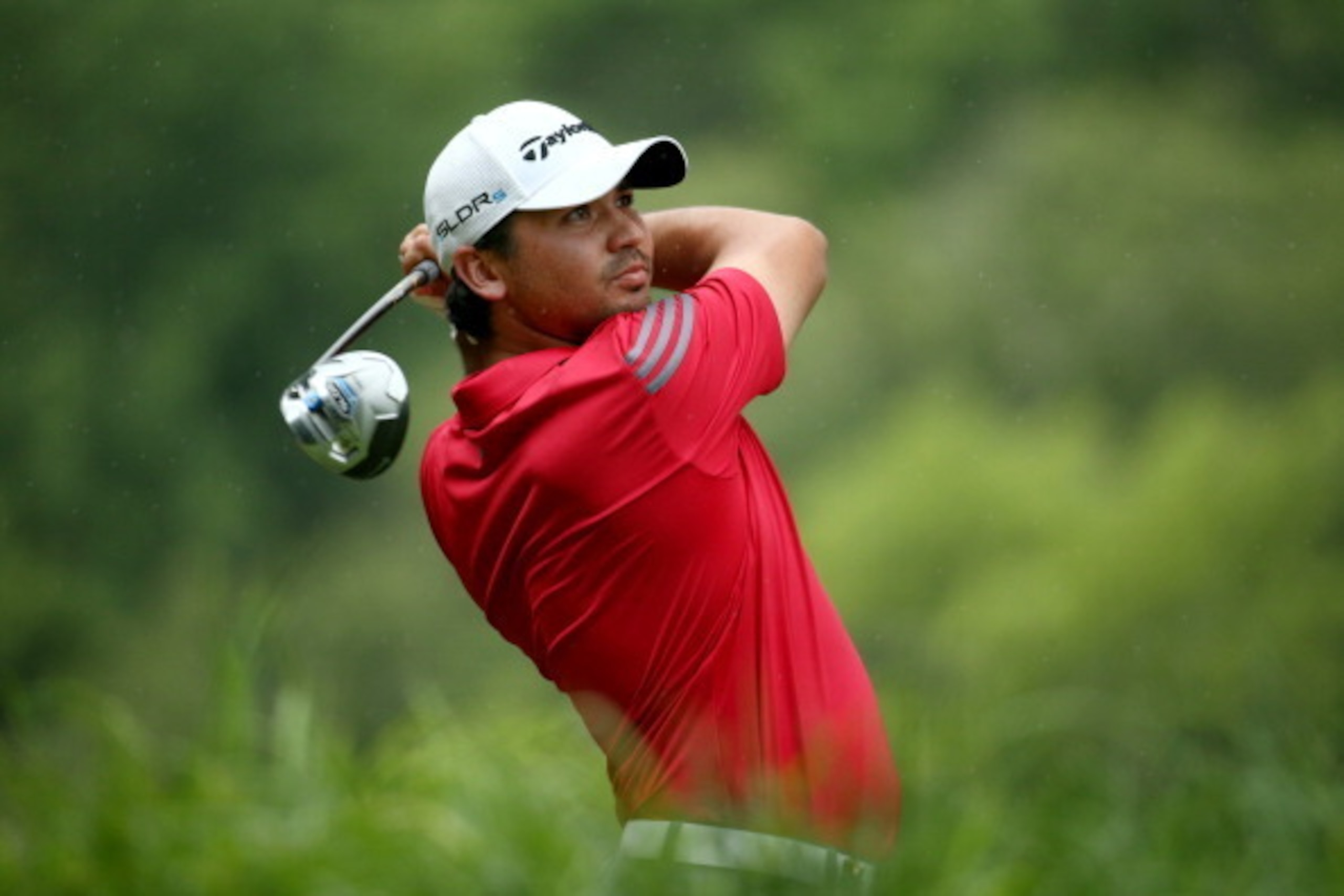 LOUISVILLE, KY - AUGUST 09:  Jason Day of Australia drives off the seventh tee during the third round of the 96th PGA Championship at Valhalla Golf Club on August 9, 2014 in Louisville, Kentucky.  (Photo by Warren Little/Getty Images)