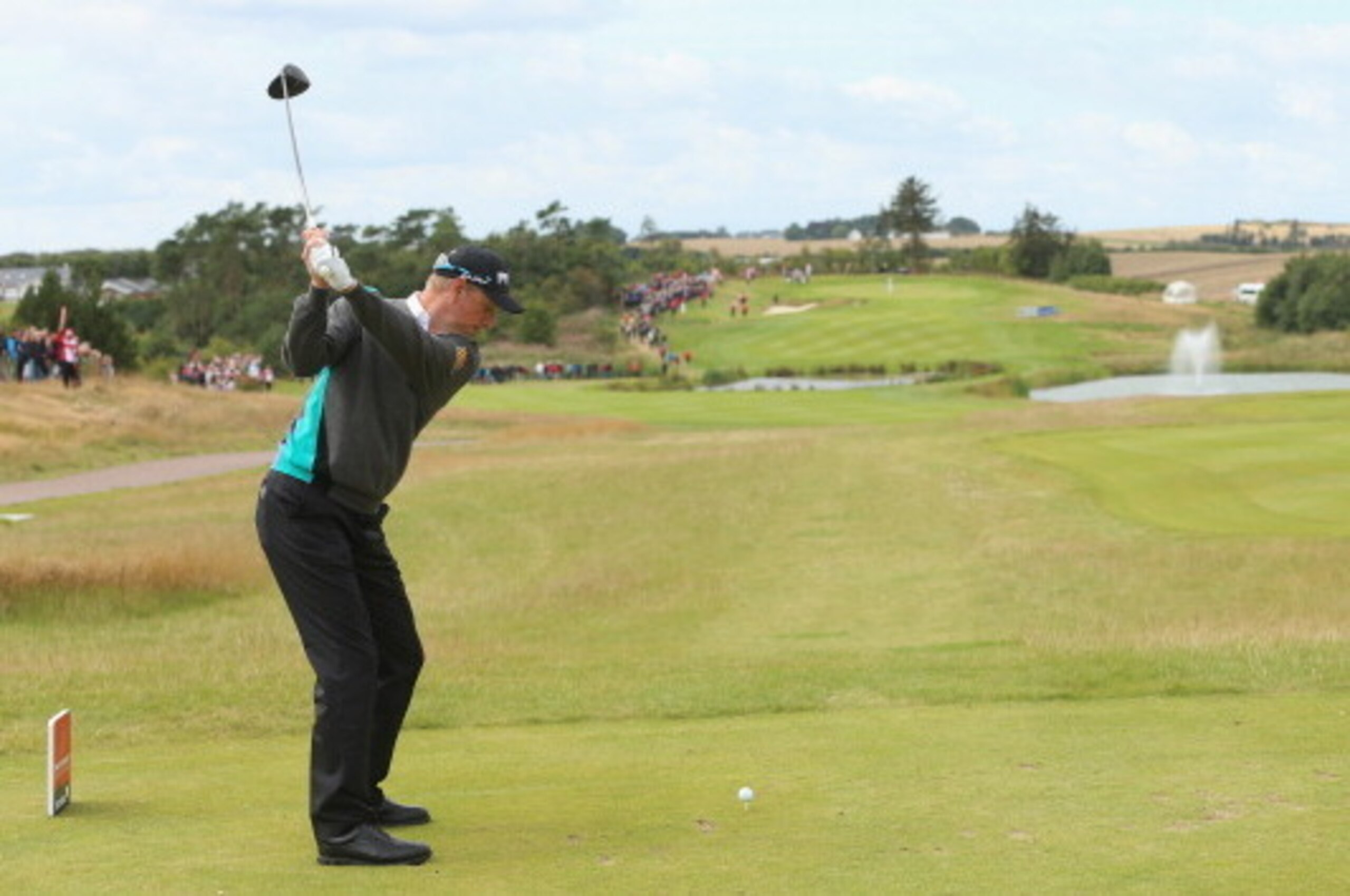 AALBORG, DENMARK - AUGUST 16:  Simon Wakefield of England in action during the third round of the Made In Denmark at Himmerland Golf & Spa Resort on August 16, 2014 in Aalborg, Denmark.  (Photo by Andrew Redington/Getty Images)