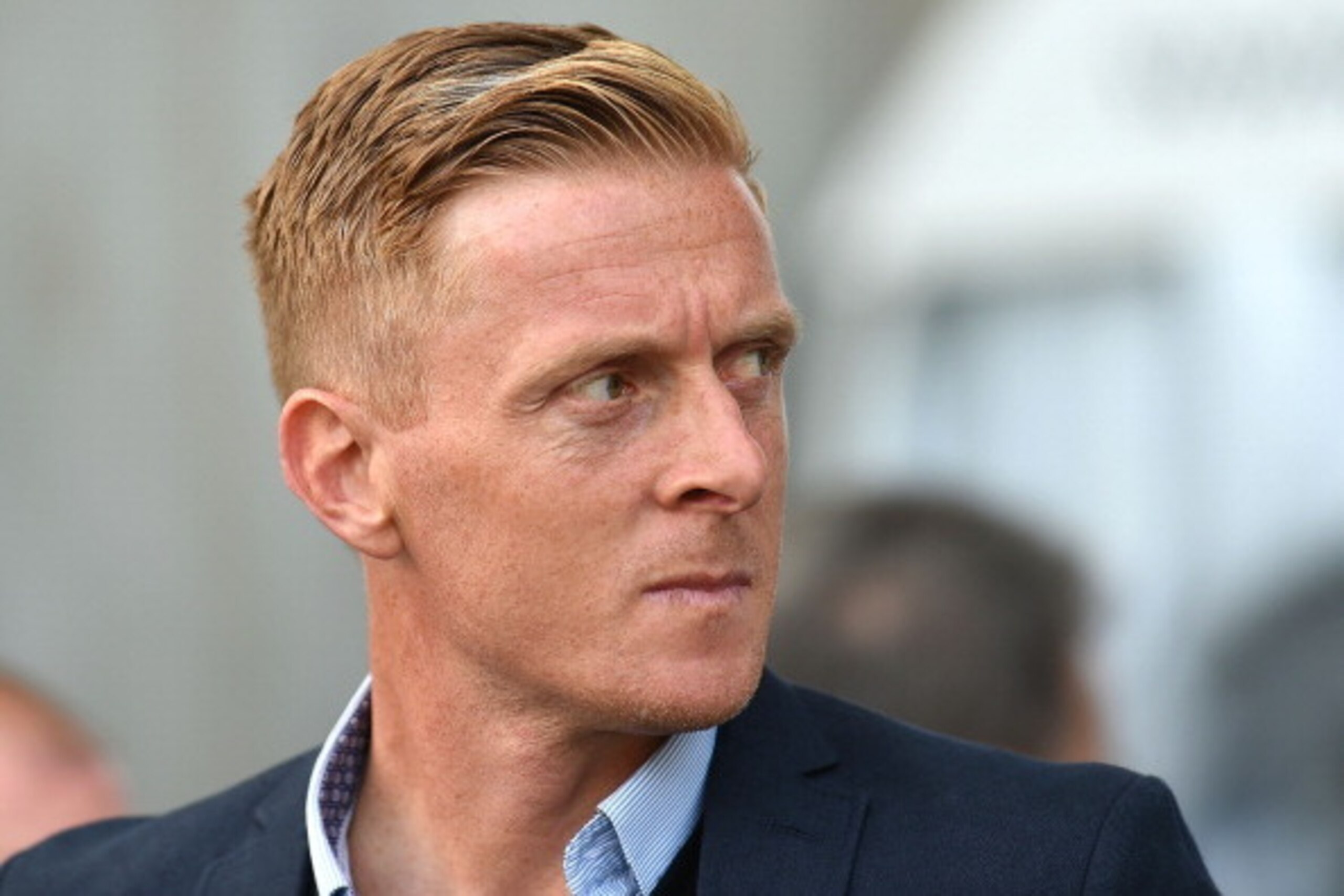 SWANSEA, WALES - AUGUST 09:  Manager of Swansea City Garry Monk looks on during a pre season friendly match between Swansea City and Villarreal at Liberty Stadium on August 09, 2014 in Swansea, Wales.  (Photo by Tom Dulat/Getty Images)