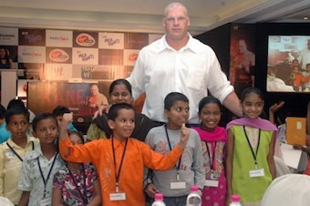 WWE Superstar Kane visits India