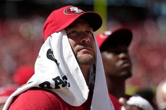 Many veterans, like defensive end Justin Smith, have yet to take the field in a preseason game.