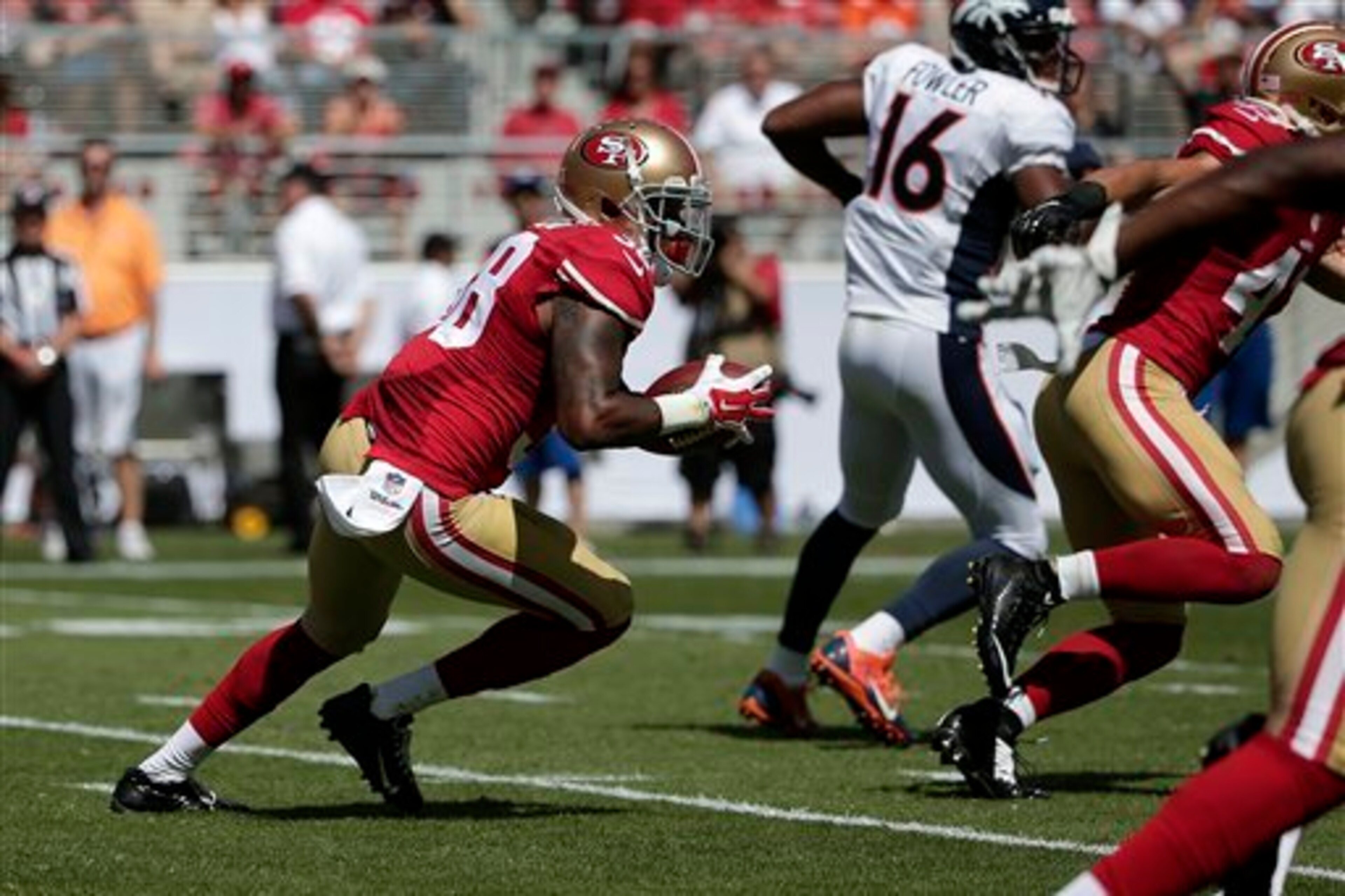 Acker's would-be interception was negated by an offsides call.