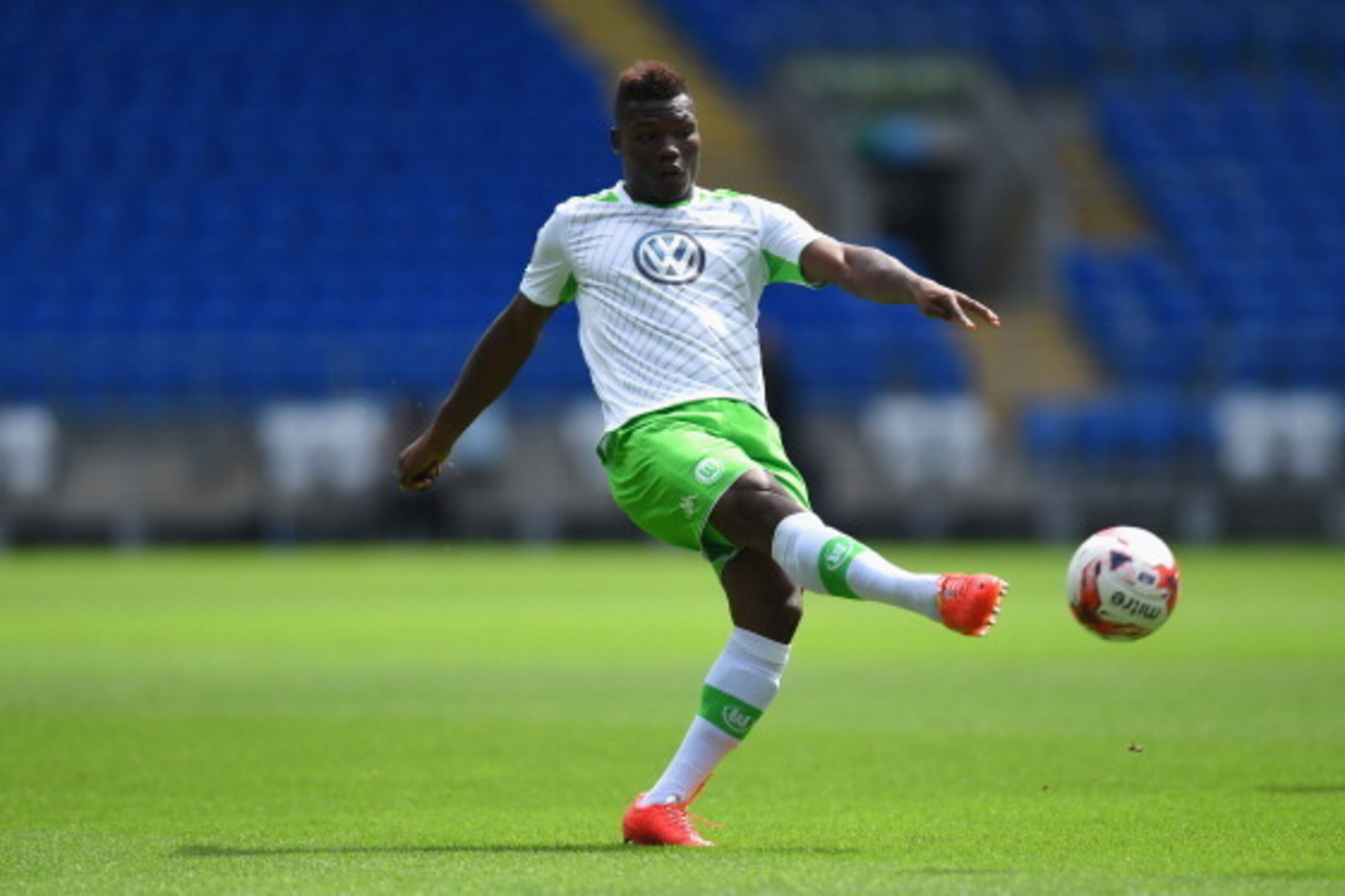 CARDIFF, WALES - AUGUST 02: VFL Wolfburg player Junior Malanda in action during the friendly match between Cardiff City and VFL Wolfsburg at Cardiff City Stadium on August 2, 2014 in Cardiff, Wales. (Photo by Stu Forster/Getty Images) CARDIFF, WALES - AUGUST 02: VFL Wolfburg player Junior Malanda in action during the friendly match between Cardiff City and VFL Wolfsburg at Cardiff City Stadium on August 2, 2014 in Cardiff, Wales. (Photo by Stu Forster/Getty Images)