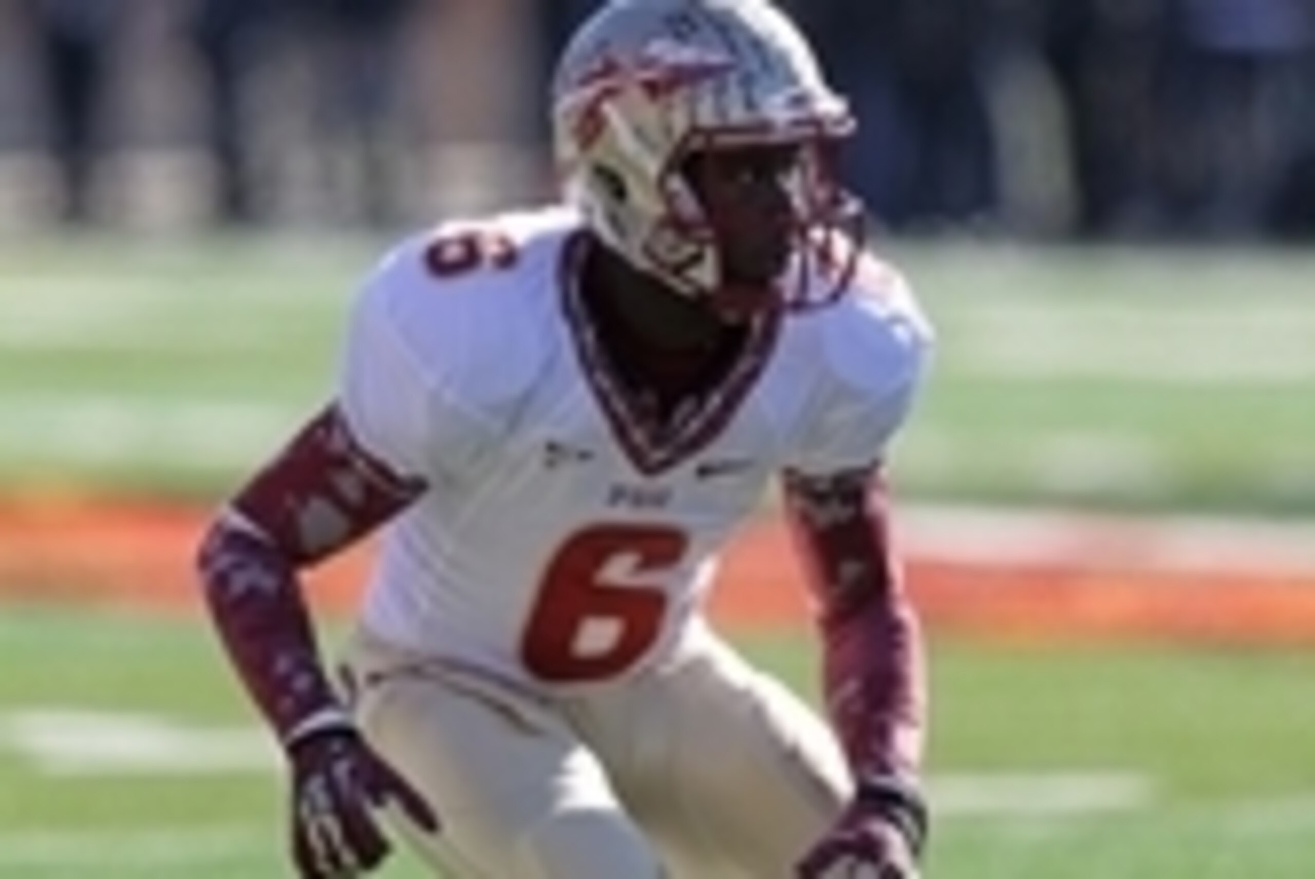 Nov 17, 2012; College Park, MD, USA; Florida State Seminoles defensive back Nick Waisome (6) prior to the game against the Maryland Terrapins at Byrd Stadium. Mandatory Credit: Mitch Stringer-USA TODAY Sports Nov 17, 2012; College Park, MD, USA; Florida State Seminoles defensive back Nick Waisome (6) prior to the game against the Maryland Terrapins at Byrd Stadium. Mandatory Credit: Mitch Stringer-USA TODAY Sports