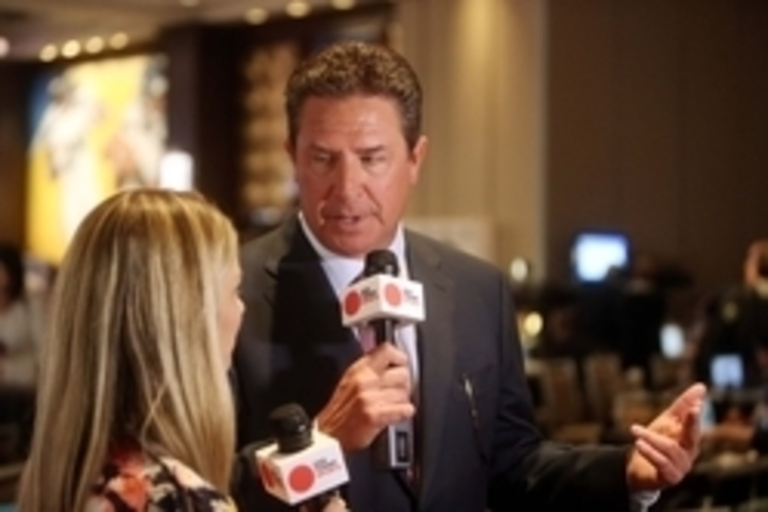 Jan 29, 2014; New York, NY, USA; Miami Dolphins former quarterback Dan Marino is interviewed on radio row in preparation for Super Bowl XLVIII at the Sheraton Times Square. Mandatory Credit: Jerry Lai-USA TODAY Sports Jan 29, 2014; New York, NY, USA; Miami Dolphins former quarterback Dan Marino is interviewed on radio row in preparation for Super Bowl XLVIII at the Sheraton Times Square. Mandatory Credit: Jerry Lai-USA TODAY Sports