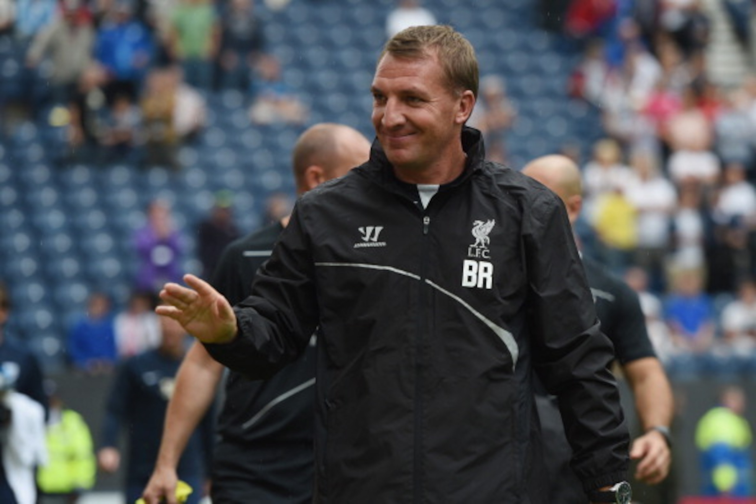 PRESTON, LANCASHIRE - JULY 19: Liverpool manager Brendan Rodgers looks on during the pre season friendly match between Preston North End and Liverpool at Deepdale on July 19, 2014 in Preston, Lancashire. (Photo by Michael Regan/Getty Images) PRESTON, LANCASHIRE - JULY 19: Liverpool manager Brendan Rodgers looks on during the pre season friendly match between Preston North End and Liverpool at Deepdale on July 19, 2014 in Preston, Lancashire. (Photo by Michael Regan/Getty Images)