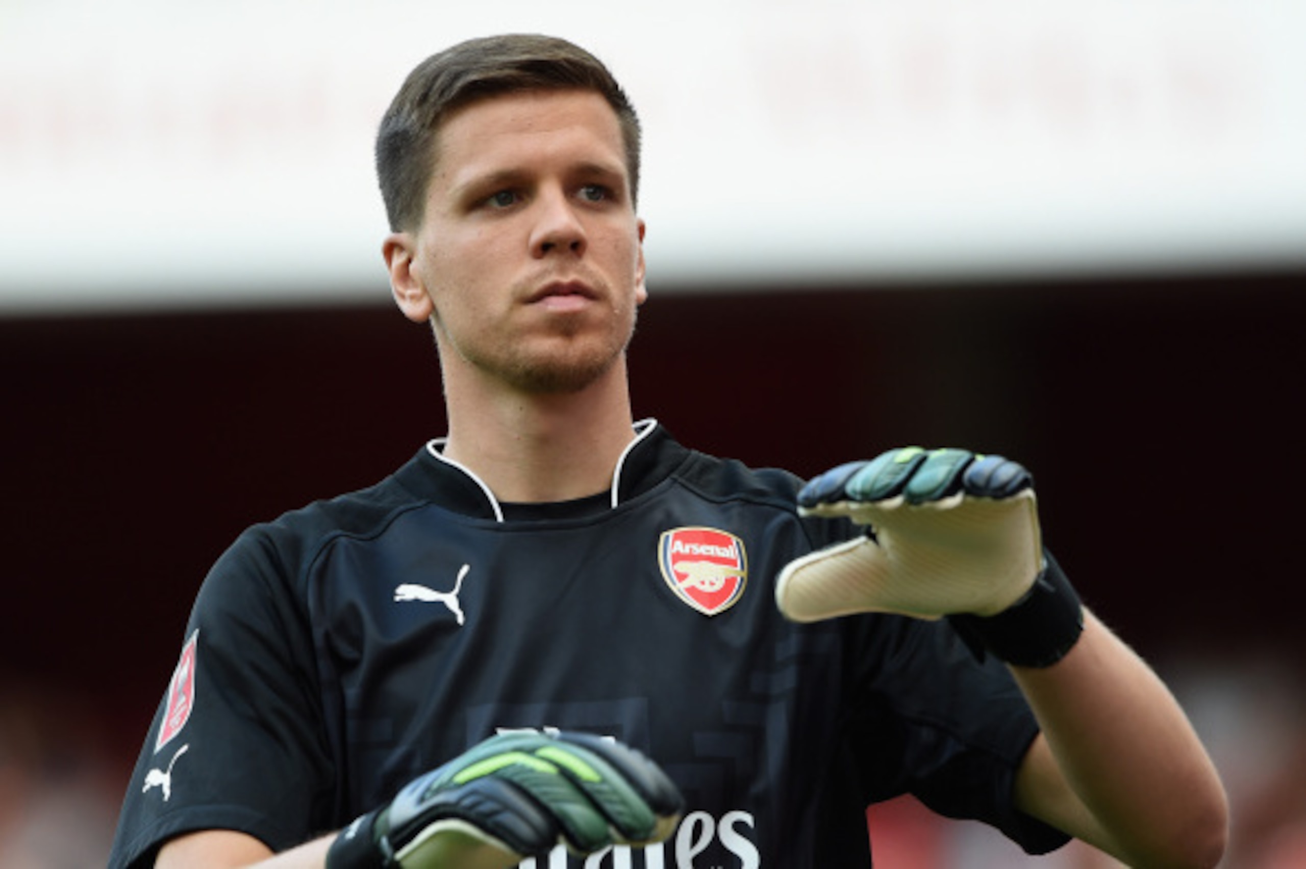 LONDON, ENGLAND - AUGUST 03: Wojciech Szczesny of Arsenal looks on during the Emirates Cup match between Arsenal and AS Monaco at the Emirates Stadium on August 3, 2014 in London, England.  (Photo by Michael Regan/Getty Images)