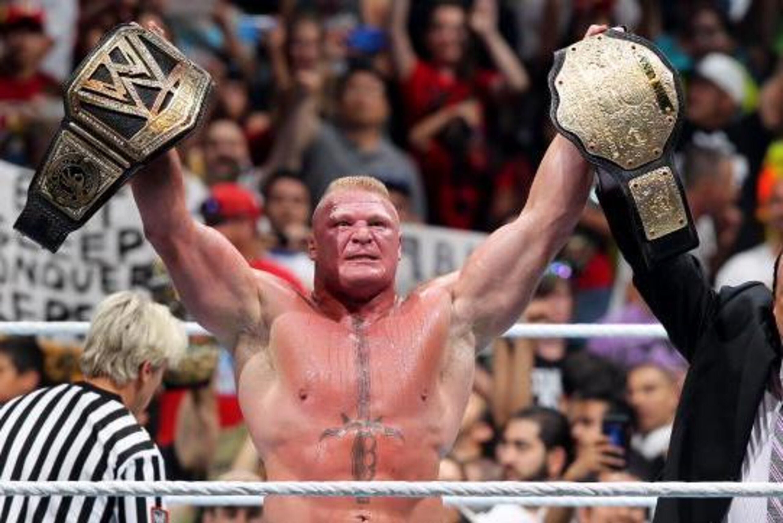 Brock Lesnar seems unstoppable right now.