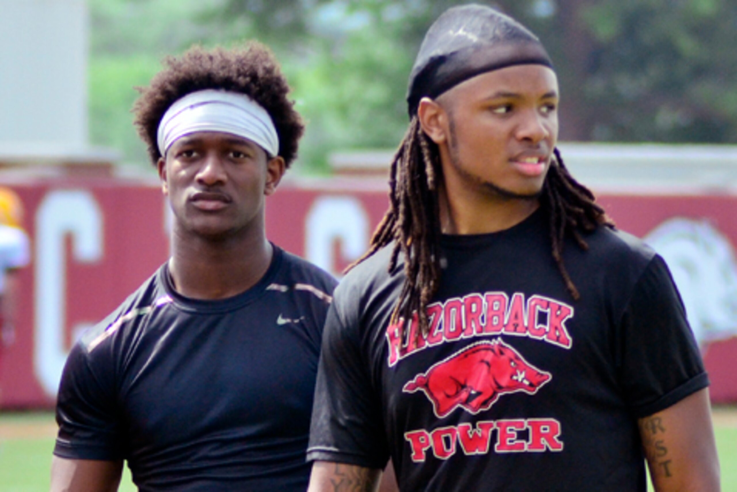 Arkansas hopes to keep Hill, left, and Gragg in their home state.