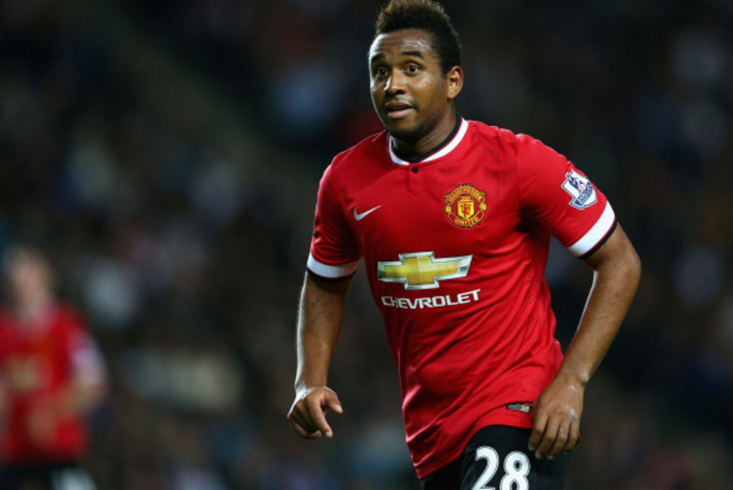 MILTON KEYNES, ENGLAND - AUGUST 26: Anderson of Manchester United in action during the Capital One Cup second round match between MK Dons and Manchester United at Stadium mk on August 26, 2014 in Milton Keynes, England. (Photo by Clive Mason/Getty Image MILTON KEYNES, ENGLAND - AUGUST 26: Anderson of Manchester United in action during the Capital One Cup second round match between MK Dons and Manchester United at Stadium mk on August 26, 2014 in Milton Keynes, England. (Photo by Clive Mason/Getty Image