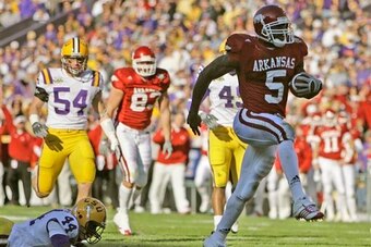 Former Arkansas running back Darren McFadden