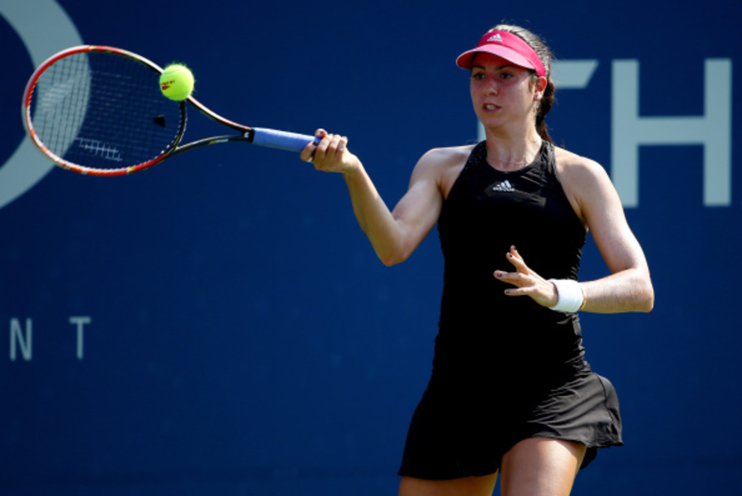 NEW YORK, NY - AUGUST 26: Christina McHale of the United States returns a shot against Chanelle Scheepers of South Africa during their women's singles first round match on Day Two of the 2014 US Open at the USTA Billie Jean King National Tennis Center on NEW YORK, NY - AUGUST 26: Christina McHale of the United States returns a shot against Chanelle Scheepers of South Africa during their women's singles first round match on Day Two of the 2014 US Open at the USTA Billie Jean King National Tennis Center on