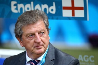 BELO HORIZONTE, BRAZIL - JUNE 24: England manager Roy Hodgson looks on during the 2014 FIFA World Cup Brazil Group D match between Costa Rica and England at Estadio Mineirao on June 24, 2014 in Belo Horizonte, Brazil.  (Photo by Richard Heathcote/Getty Im