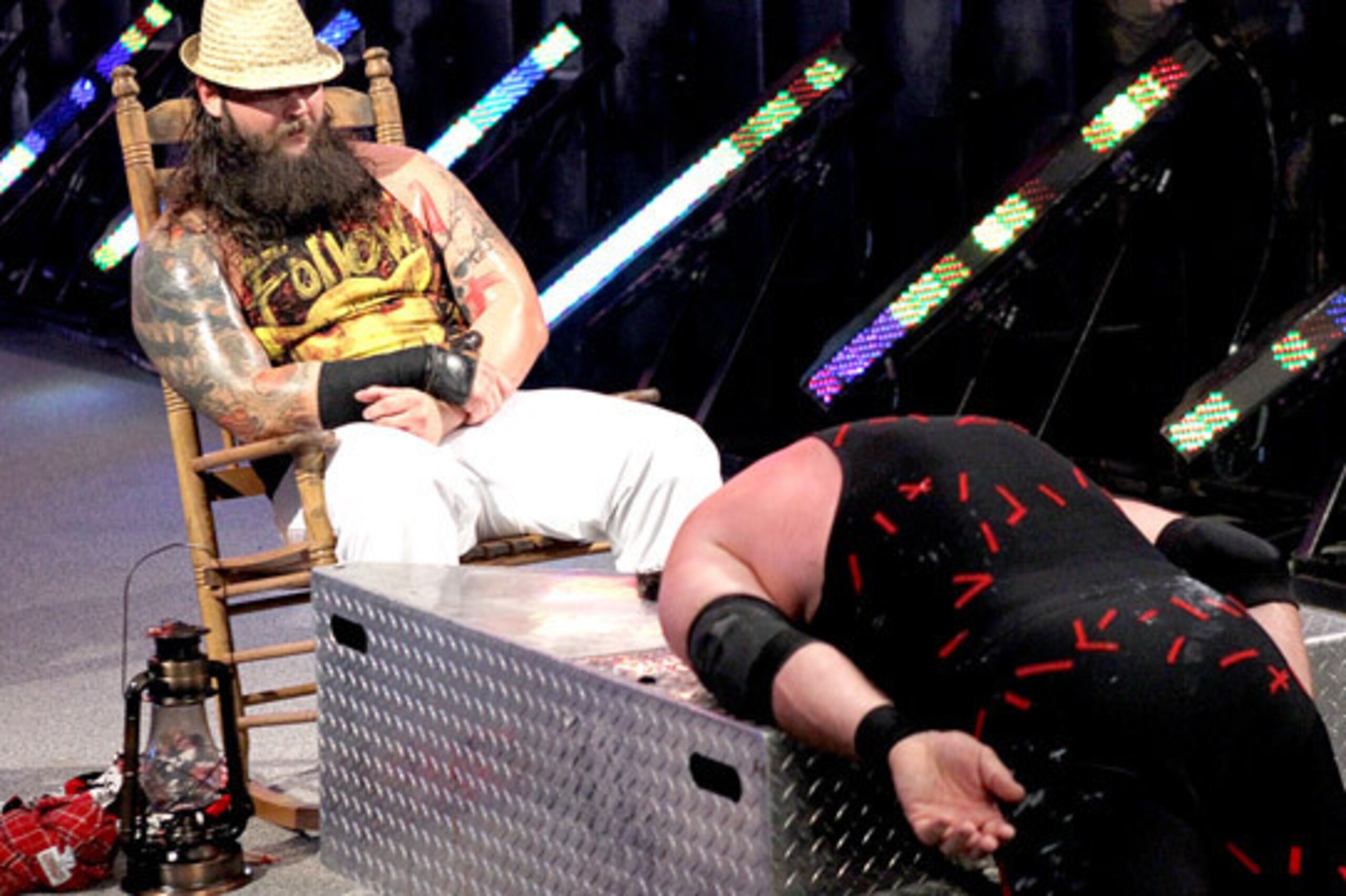 Bray Wyatt leaves Kane out cold at SummerSlam.