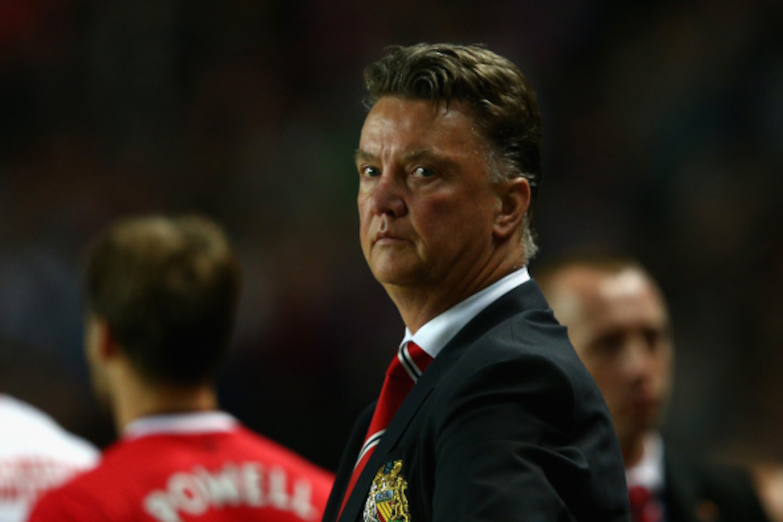 MILTON KEYNES, ENGLAND - AUGUST 26: Manager Louis van Gaal of Manchester United looks on during the Capital One Cup second round match between MK Dons and Manchester United at Stadium mk on August 26, 2014 in Milton Keynes, England. (Photo by Clive Maso MILTON KEYNES, ENGLAND - AUGUST 26: Manager Louis van Gaal of Manchester United looks on during the Capital One Cup second round match between MK Dons and Manchester United at Stadium mk on August 26, 2014 in Milton Keynes, England. (Photo by Clive Maso