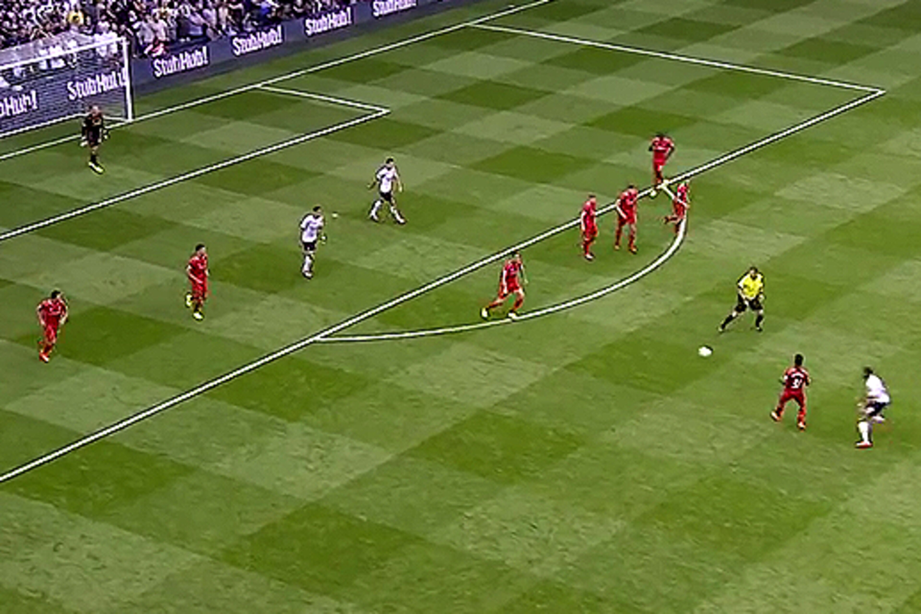 Spurs' narrow approach meant Liverpool could defend with a narrow funnel.