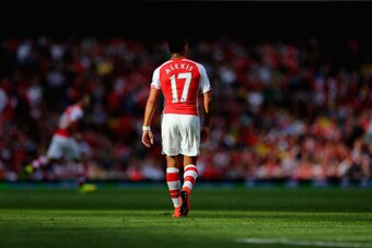LONDON, ENGLAND - AUGUST 16:  Alexis Sanchez of Arsenal is seen during the Barclays Premier League match between Arsenal and Crystal Palace at Emirates Stadium on August 16, 2014 in London, England.  (Photo by Clive Mason/Getty Images)