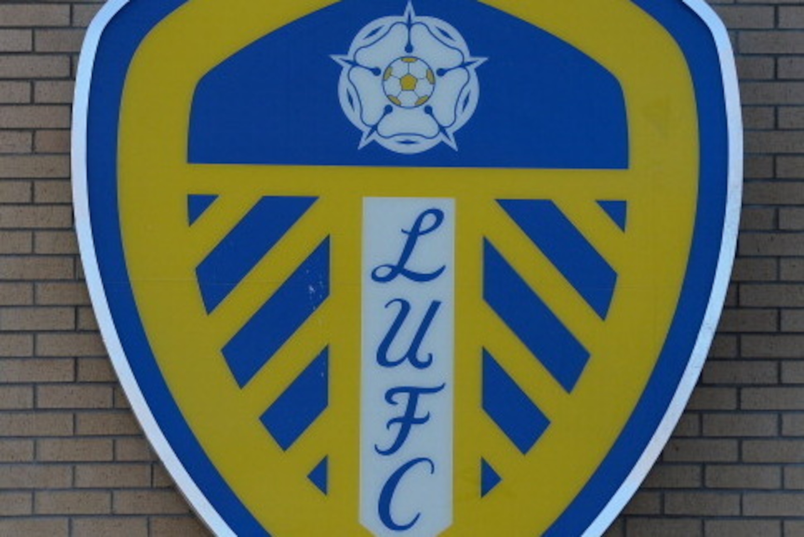 LEEDS, ENGLAND - JANUARY 09:  The Leeds United club badge outside Elland Road Stadium on January 9, 2013 in Leeds, United Kingdom.  (Photo by Gareth Copley/Getty Images)