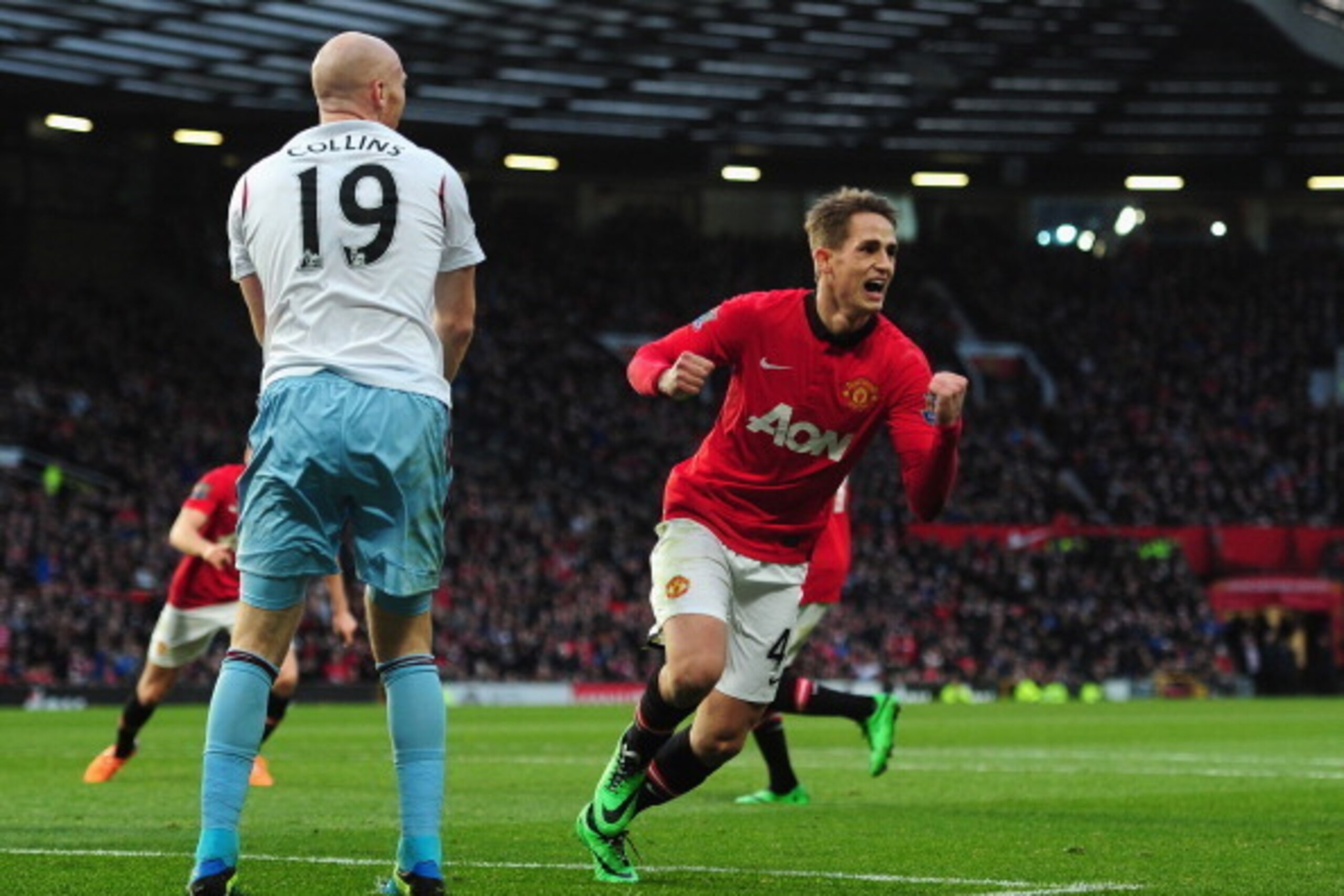 MANCHESTER, ENGLAND - DECEMBER 21:  Adnan Januzaj of Manchester United celebrates scoring his team's second goal during the Barclays Premier League match between Manchester United and West Ham United at Old Trafford on December 21, 2013 in Manchester, Eng