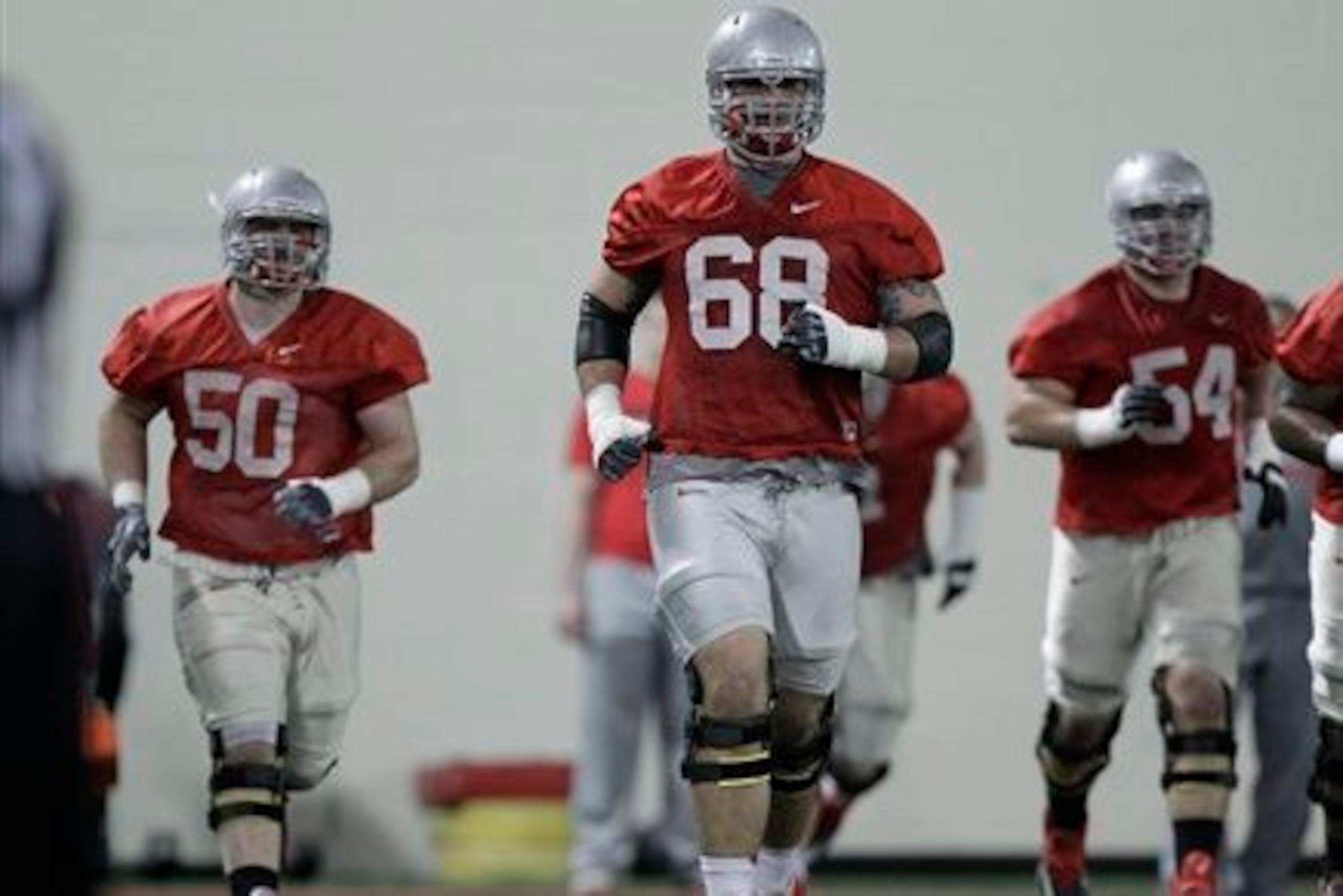Taylor Decker (68) is the de facto leader on the Ohio State offensive line.