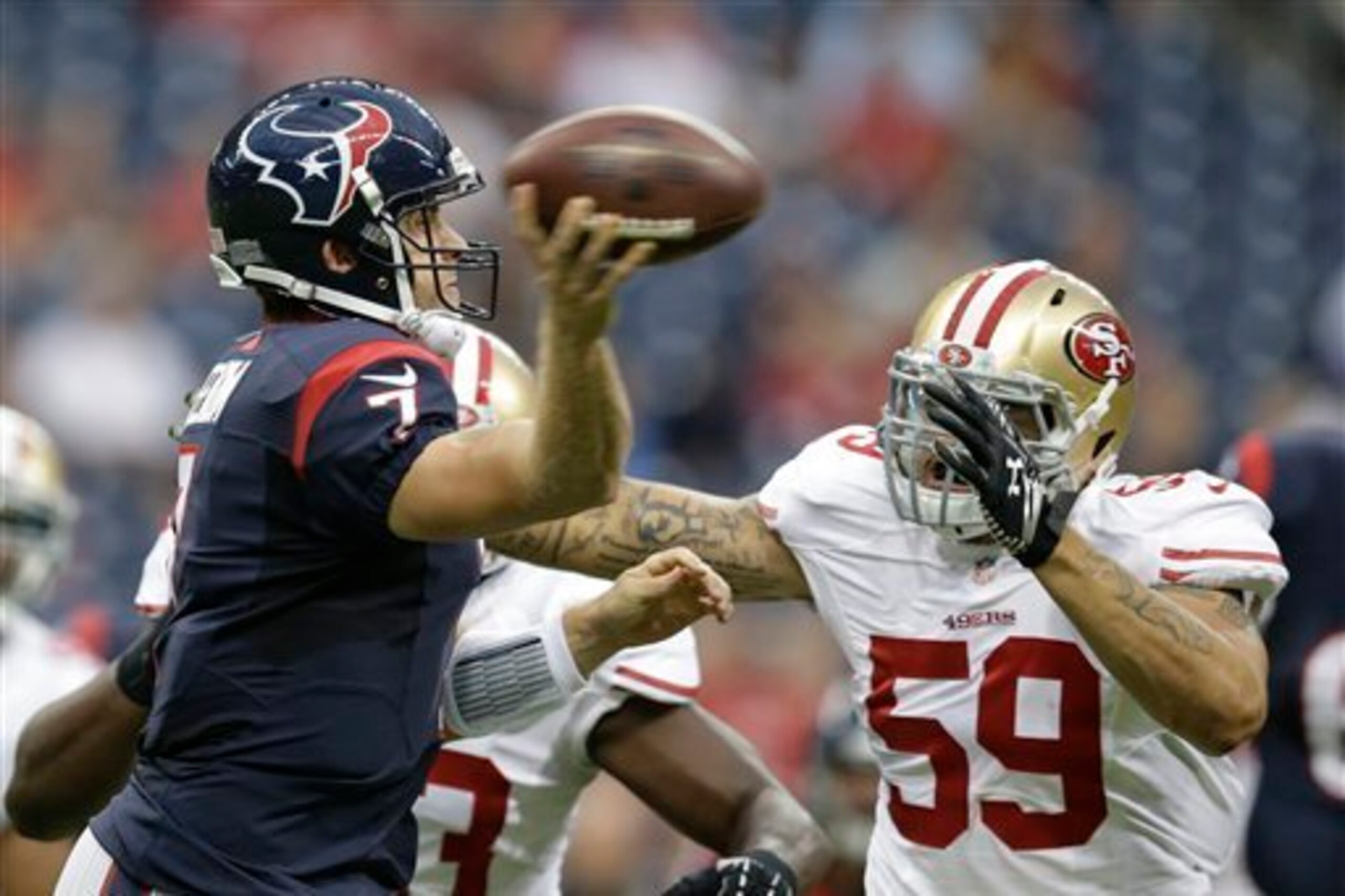 Lynch added another pass defended to his preseason stats during the 49ers/Texans exhibition.