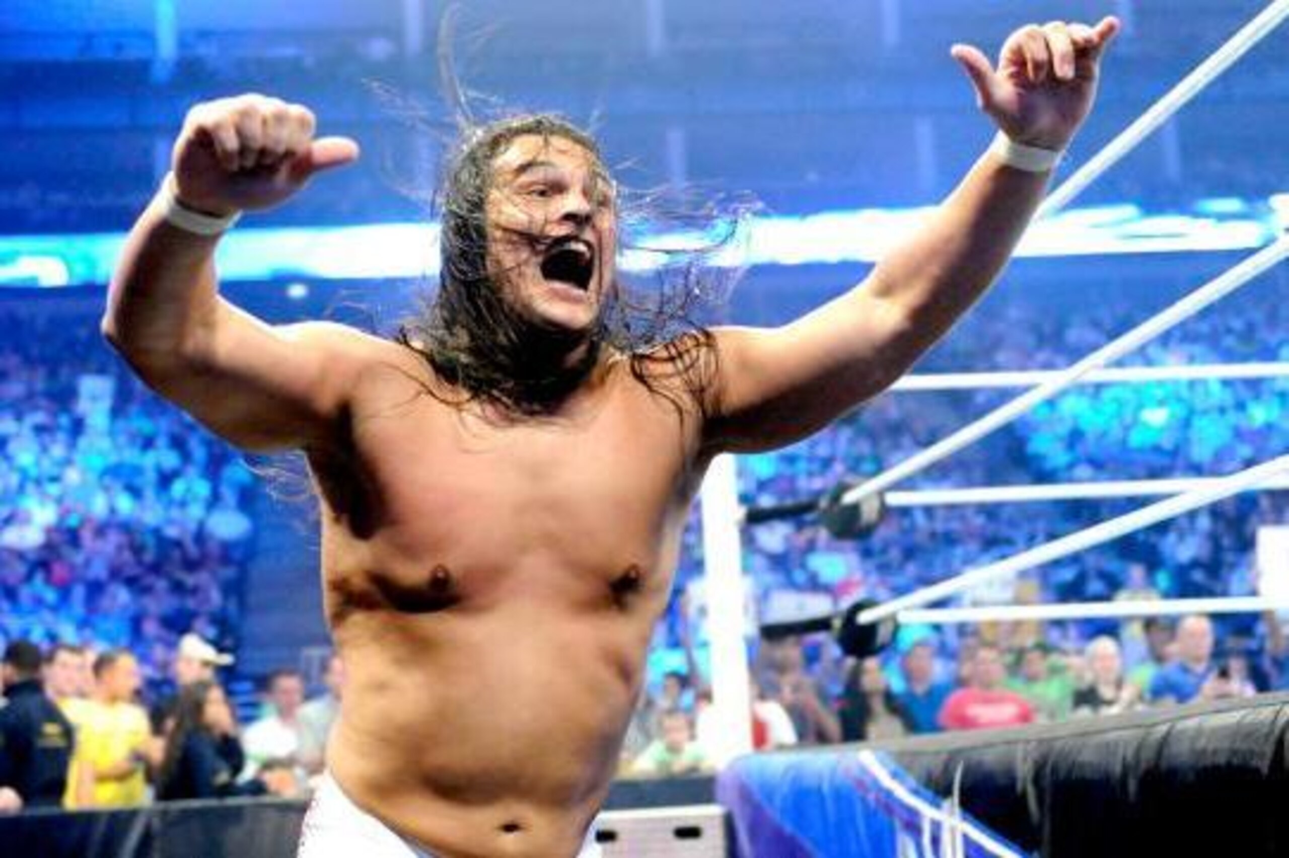 Bo Dallas takes a victory lap.