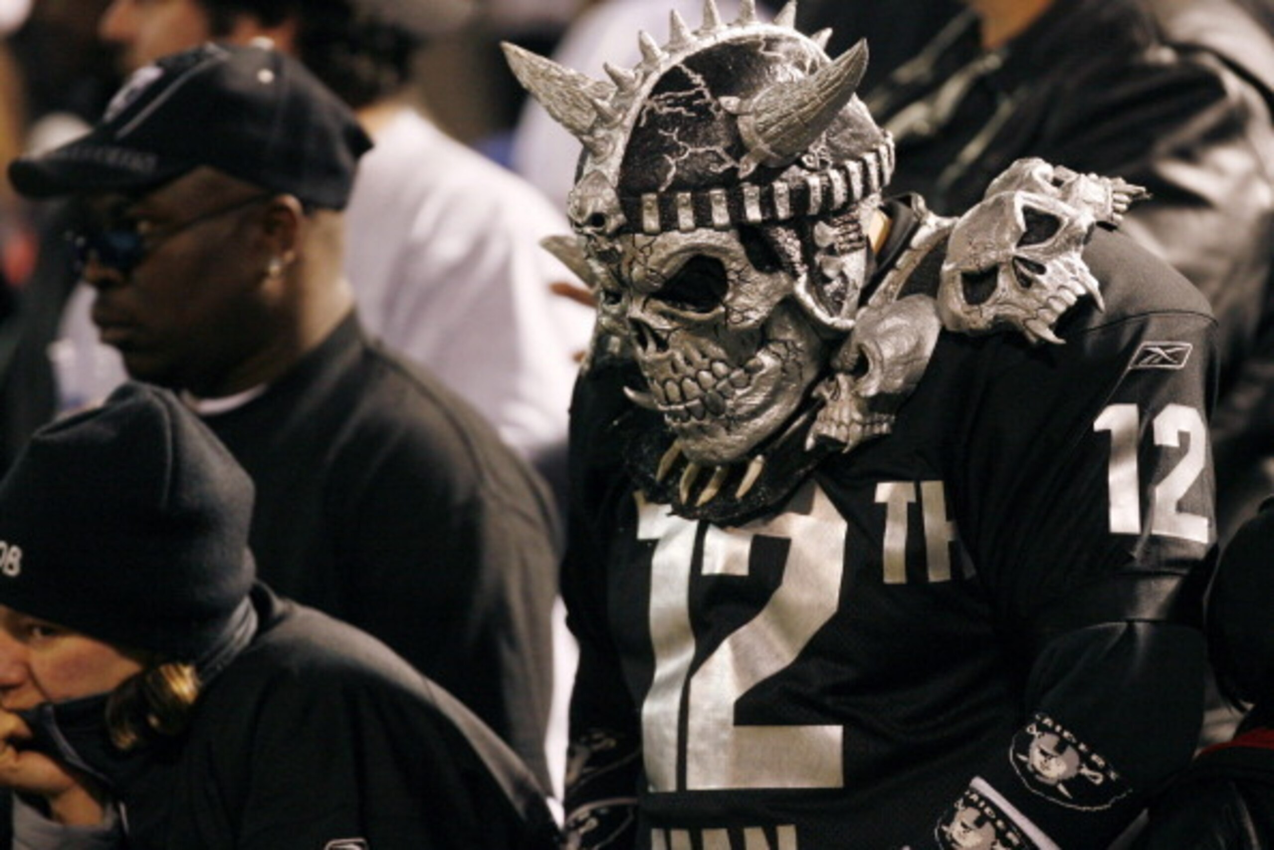 Oakland fans look dejected in the final minutes of the fourth quarter as the Kansas City Chiefs defeated the Oakland Raiders by a score of 20 to 9 at McAfee Coliseum, Oakland, California, December 23, 2006. (Photo by Robert B. Stanton/NFLPhotoLibrary)