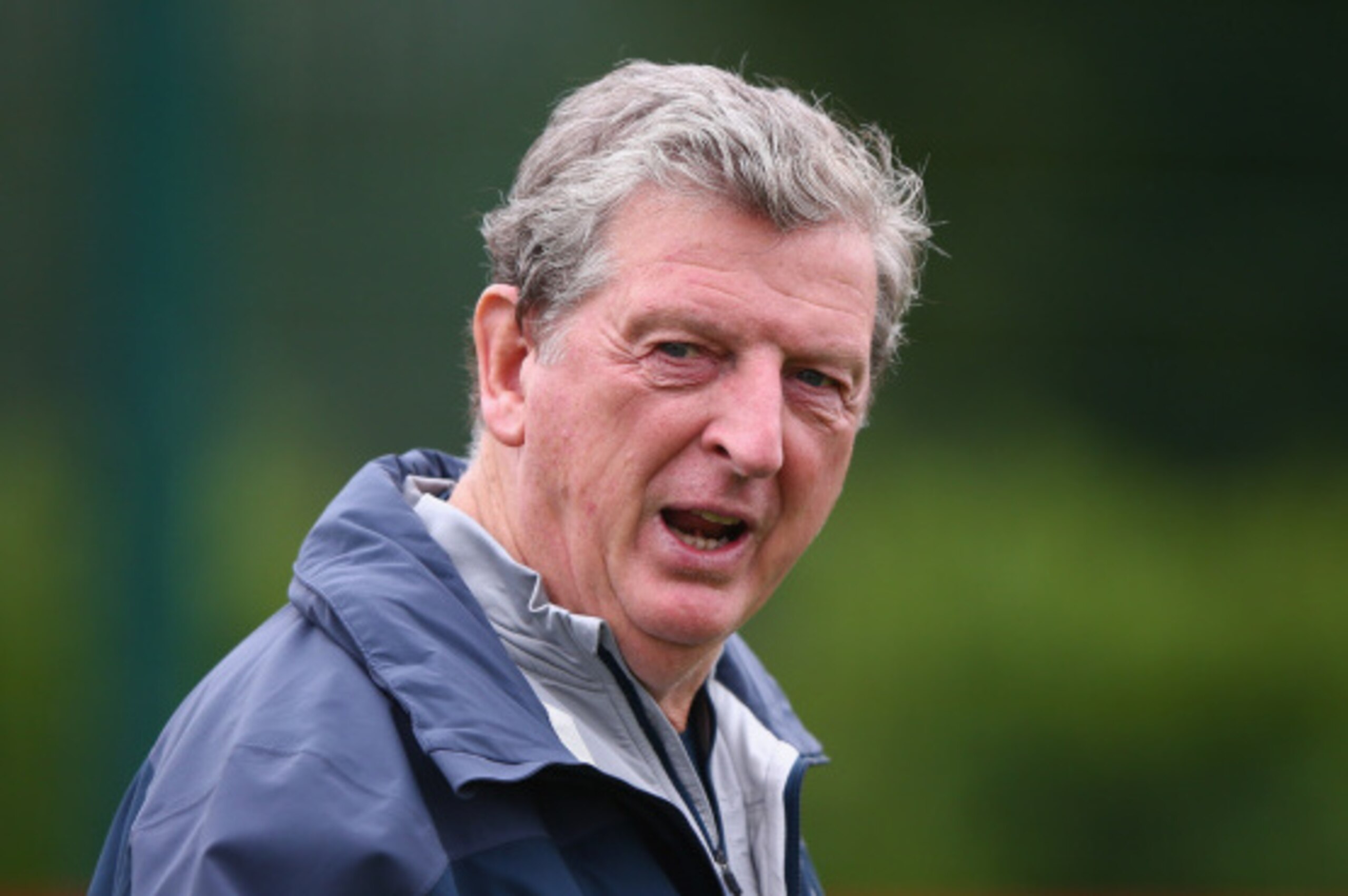 LONDON, ENGLAND - SEPTEMBER 01:  England manager Roy Hodgson during a England training session before there  international friendly match against Norway at London Colney  on September 1, 2014 in London, England.  (Photo by Ian Walton/Getty Images)