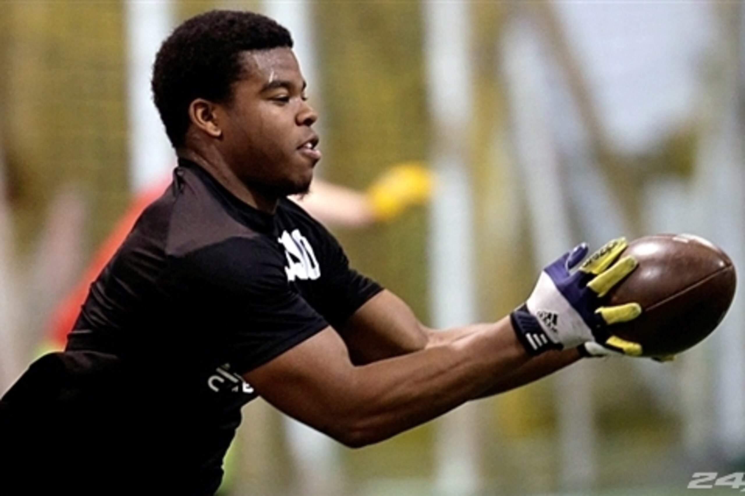 Damien Harris rushed for 2,621 yards and 42 touchdowns during his junior season. Damien Harris rushed for 2,621 yards and 42 touchdowns during his junior season.