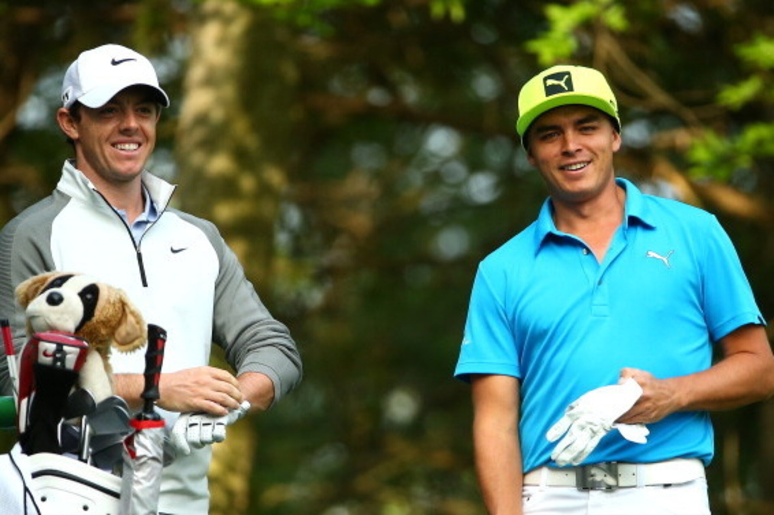 CHARLOTTE, NC - MAY 01: Rory McIlroy of Northern Ireland and Rickie Fowler talk on the 12th tee box during the first round of the Wells Fargo Championship at Quail Hollow Club on May 1, 2014 in Charlotte, North Carolina. (Photo by Streeter Lecka/Getty I CHARLOTTE, NC - MAY 01: Rory McIlroy of Northern Ireland and Rickie Fowler talk on the 12th tee box during the first round of the Wells Fargo Championship at Quail Hollow Club on May 1, 2014 in Charlotte, North Carolina. (Photo by Streeter Lecka/Getty I
