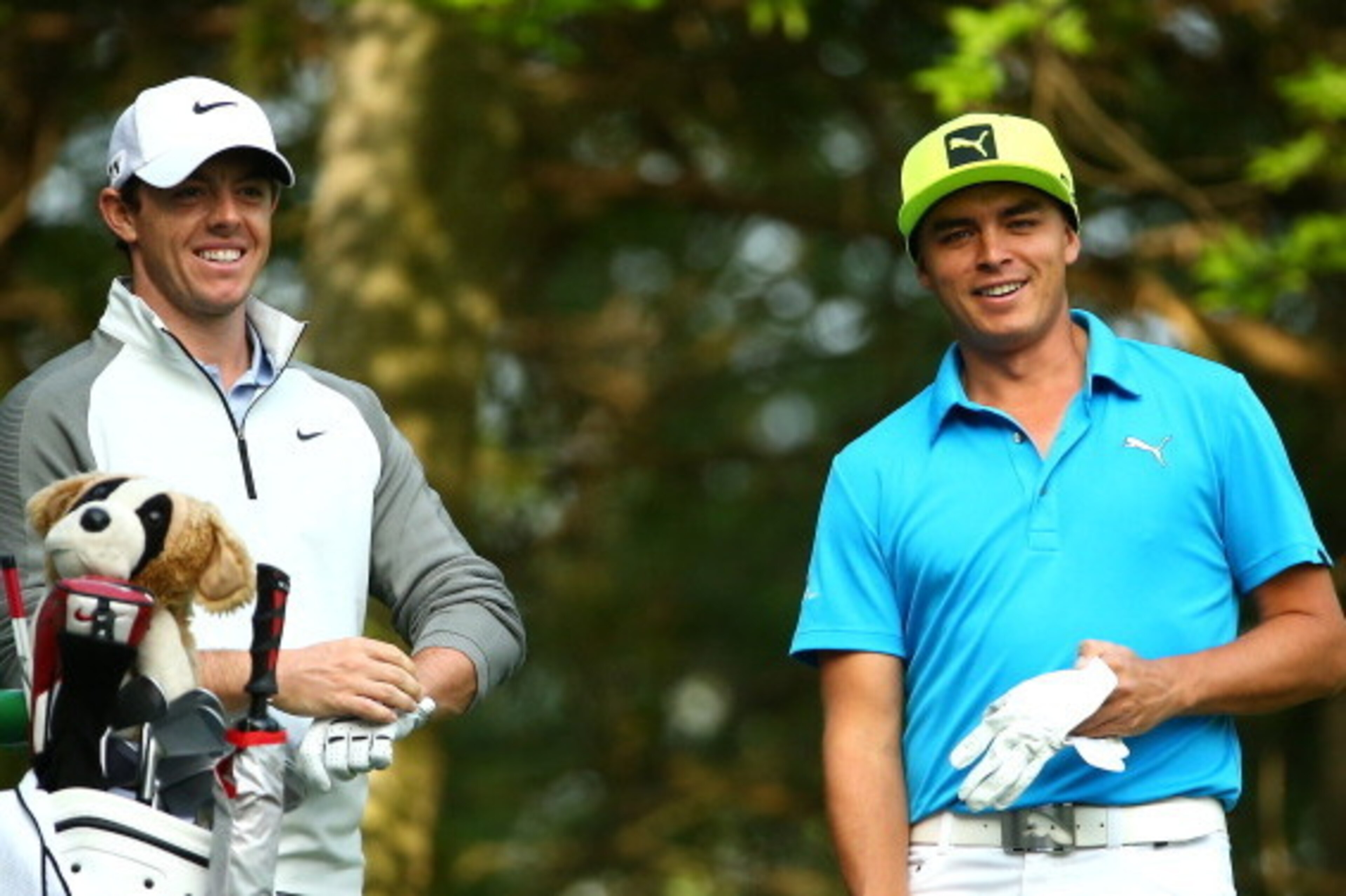 CHARLOTTE, NC - MAY 01: Rory McIlroy of Northern Ireland and Rickie Fowler talk on the 12th tee box during the first round of the Wells Fargo Championship at Quail Hollow Club on May 1, 2014 in Charlotte, North Carolina. (Photo by Streeter Lecka/Getty I CHARLOTTE, NC - MAY 01: Rory McIlroy of Northern Ireland and Rickie Fowler talk on the 12th tee box during the first round of the Wells Fargo Championship at Quail Hollow Club on May 1, 2014 in Charlotte, North Carolina. (Photo by Streeter Lecka/Getty I