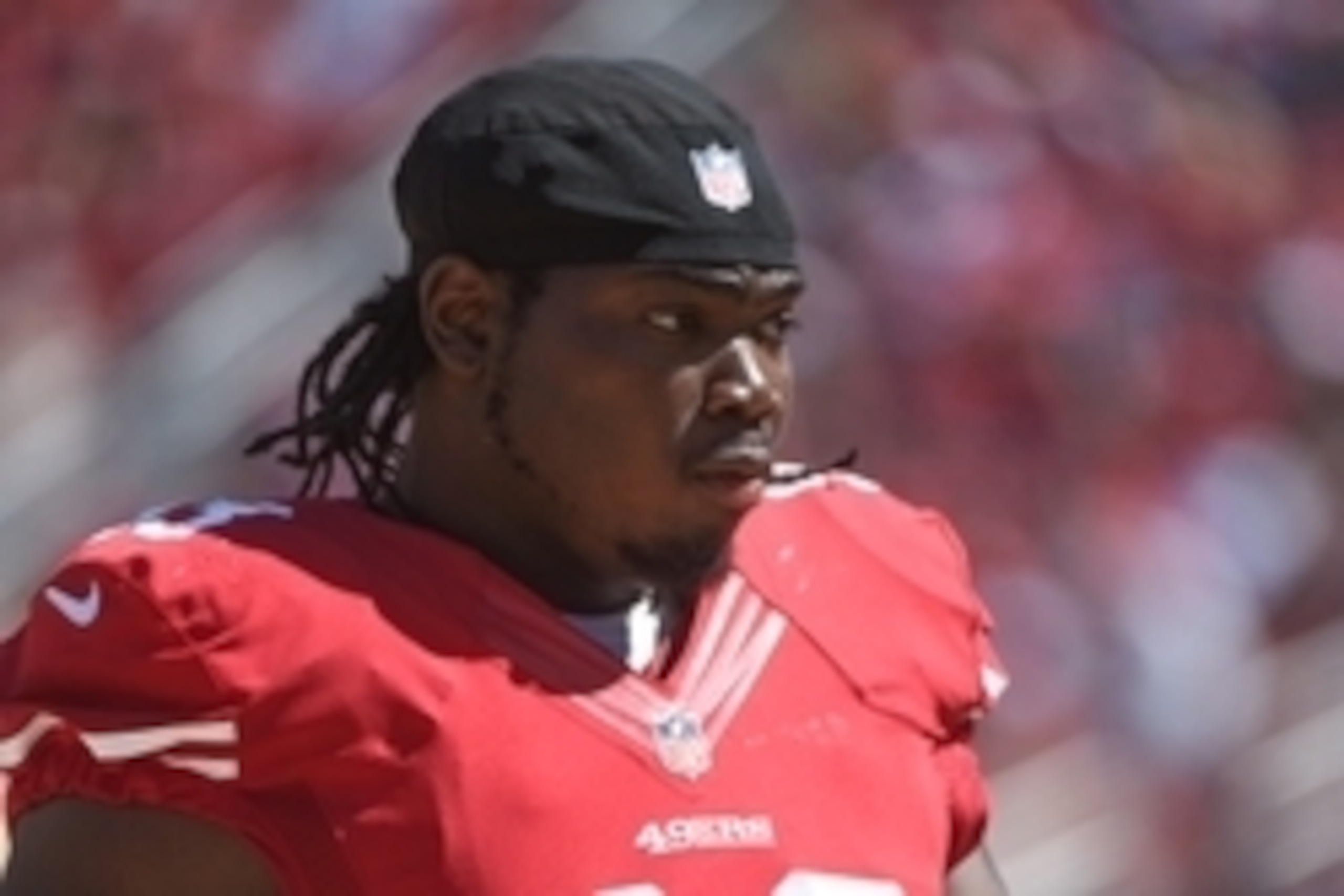 August 24, 2014; Santa Clara, CA, USA; San Francisco 49ers nose tackle Ian Williams (93) during the third quarter against the San Diego Chargers at Levi's Stadium. The 49ers defeated the Chargers 21-7. Mandatory Credit: Kyle Terada-USA TODAY Sports