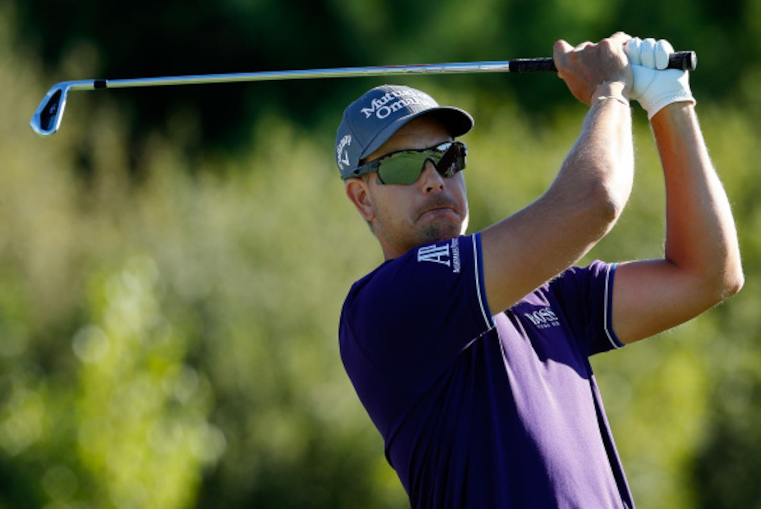 NORTON, MA - AUGUST 29:  Henrik Stenson of Sweden tees off on the third hole during the first round of the Deutsche Bank Championship  at the TPC Boston on August 29, 2014 in Norton, Massachusetts.  (Photo by Jim Rogash/Getty Images)