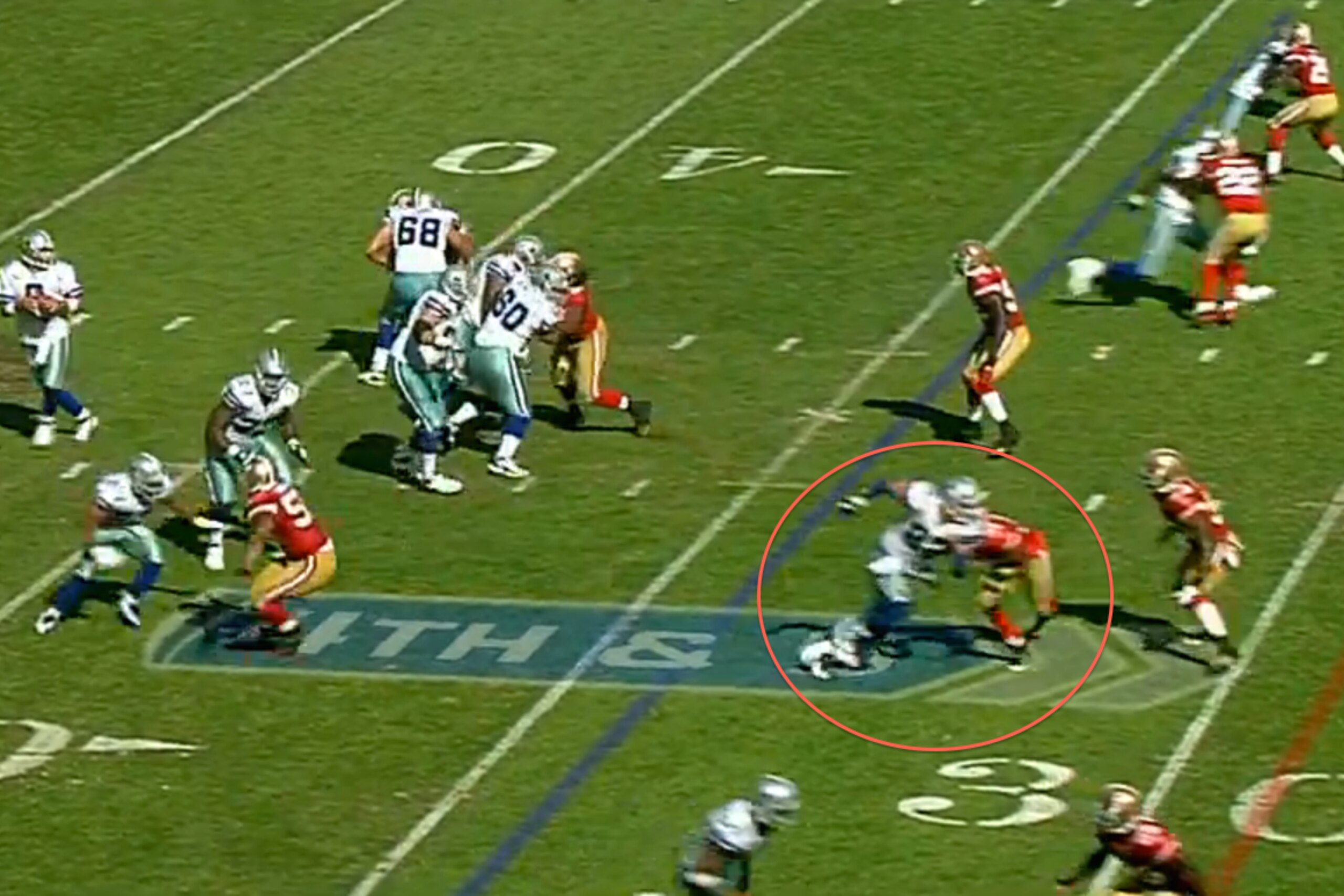 Witten gets an outside release for an out route.
