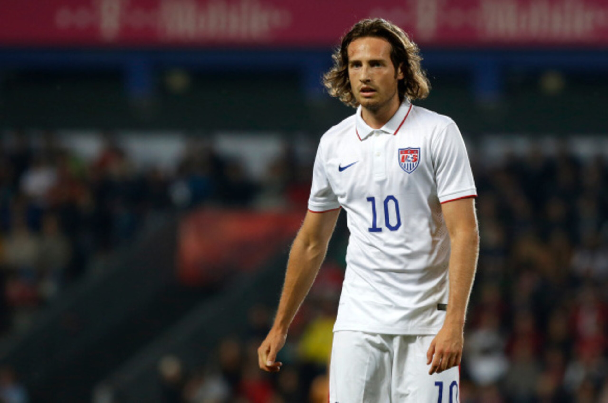 PRAGUE, CZECH REPUBLIC - SEPTEMBER 03: Mix Diskerud of the USA in action during the international friendly match between Czech Republic and USA on September 3, 2014 in Prague, Czech Republic. (Photo by Matej Divizna/Getty Images)