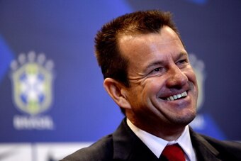 RIO DE JANEIRO, BRAZIL - JULY 22: Carlos Dunga is introduced as the new coach of the Brazilian national football team during a press conference at the Brazilian Football Confederation - CBF headquarters on July 22, 2014 in Rio de Janeiro, Brazil. (Photo b
