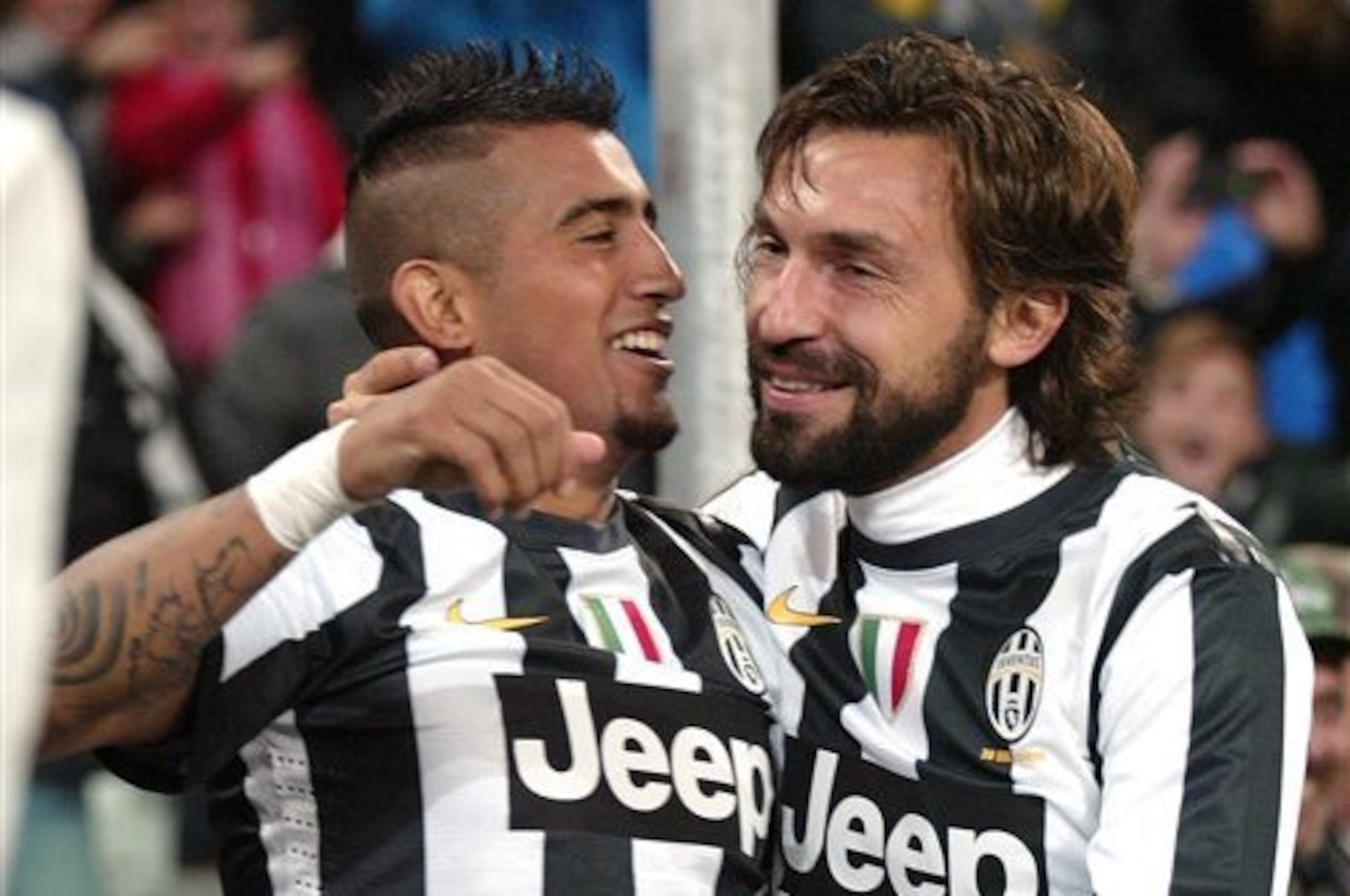 Pirlo and Vidal are key figures for Juve.