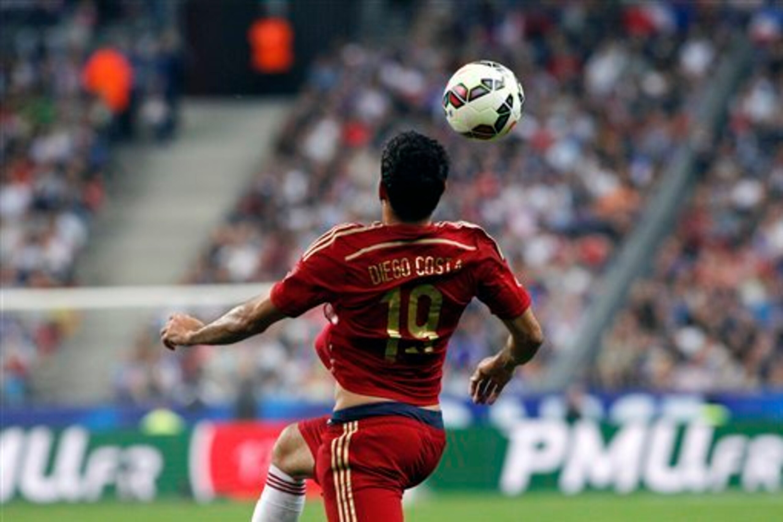Costa seems more restrained playing for Spain.