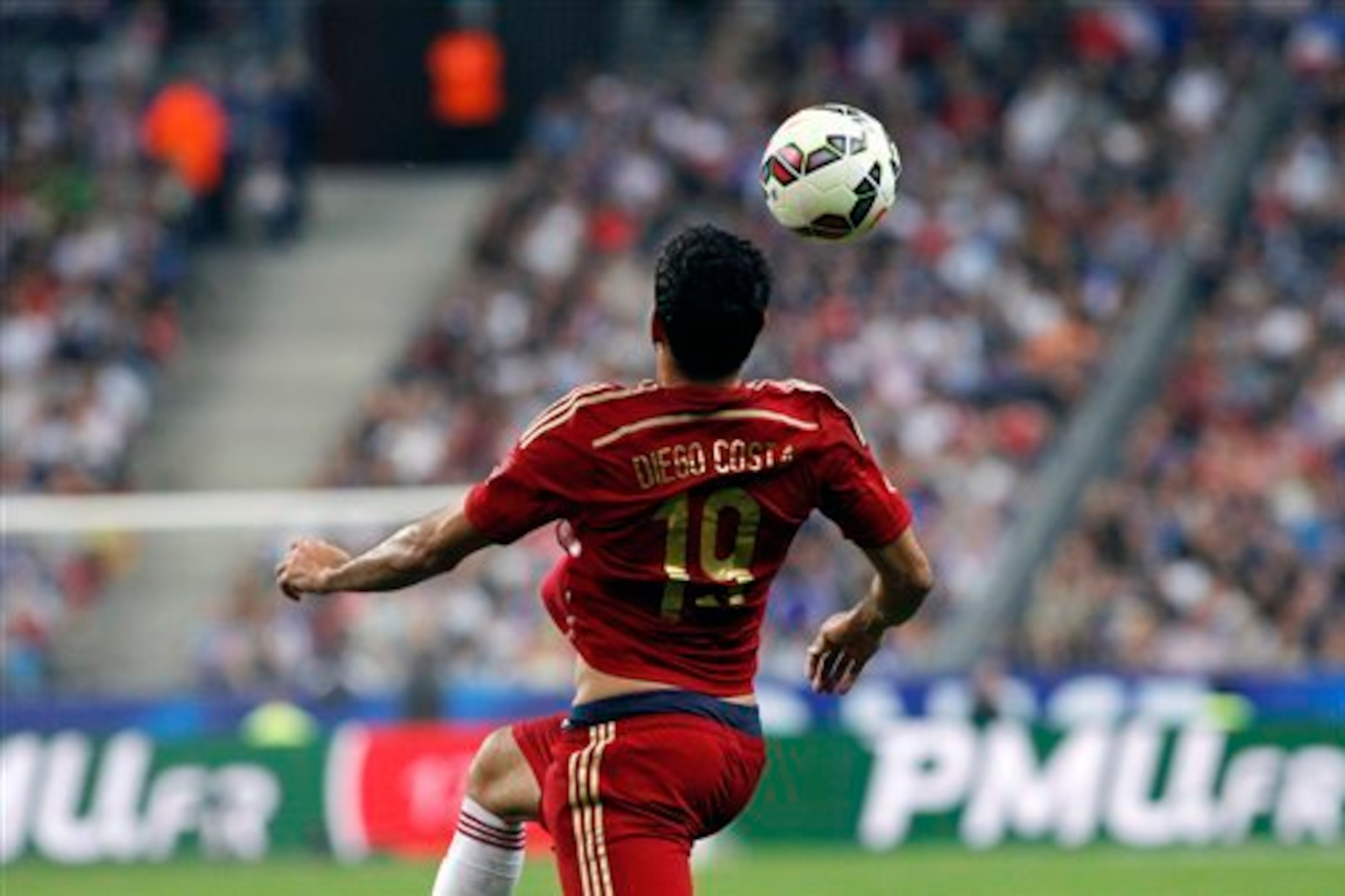 Costa seems more restrained playing for Spain.