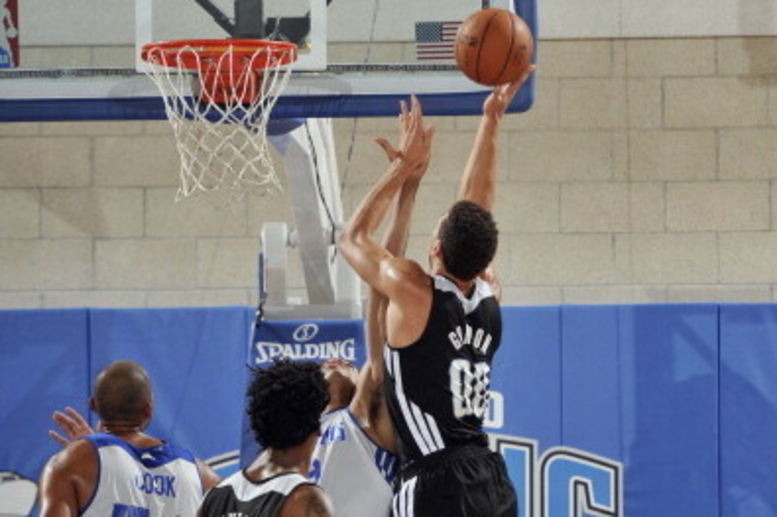 ORLANDO, FL - JULY 11: Aaron Gordon #00 of the Orlando Magic shoots against the Detroit Pistons during the Samsung NBA Summer League 2014 during the Samsung NBA Summer League 2014 on July 11, 2014 at Amway Center in Orlando, Florida. NOTE TO USER: User ex