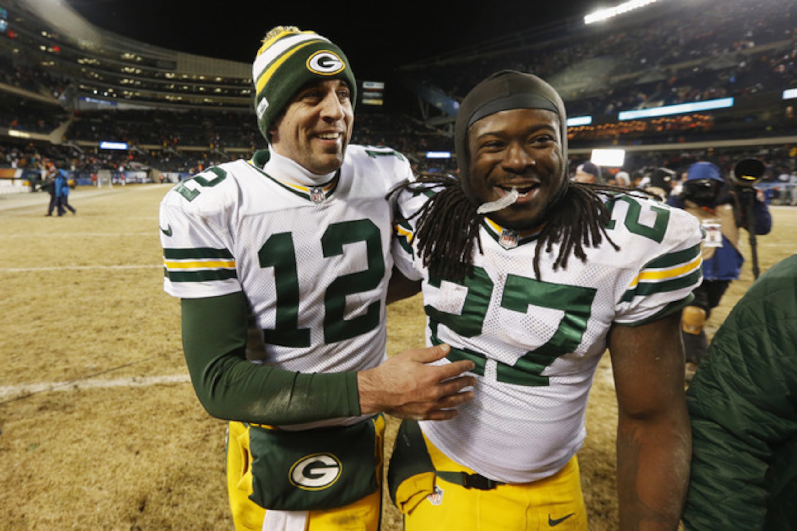Aaron Rodgers owes Eddie Lacy for what he did in 2013.